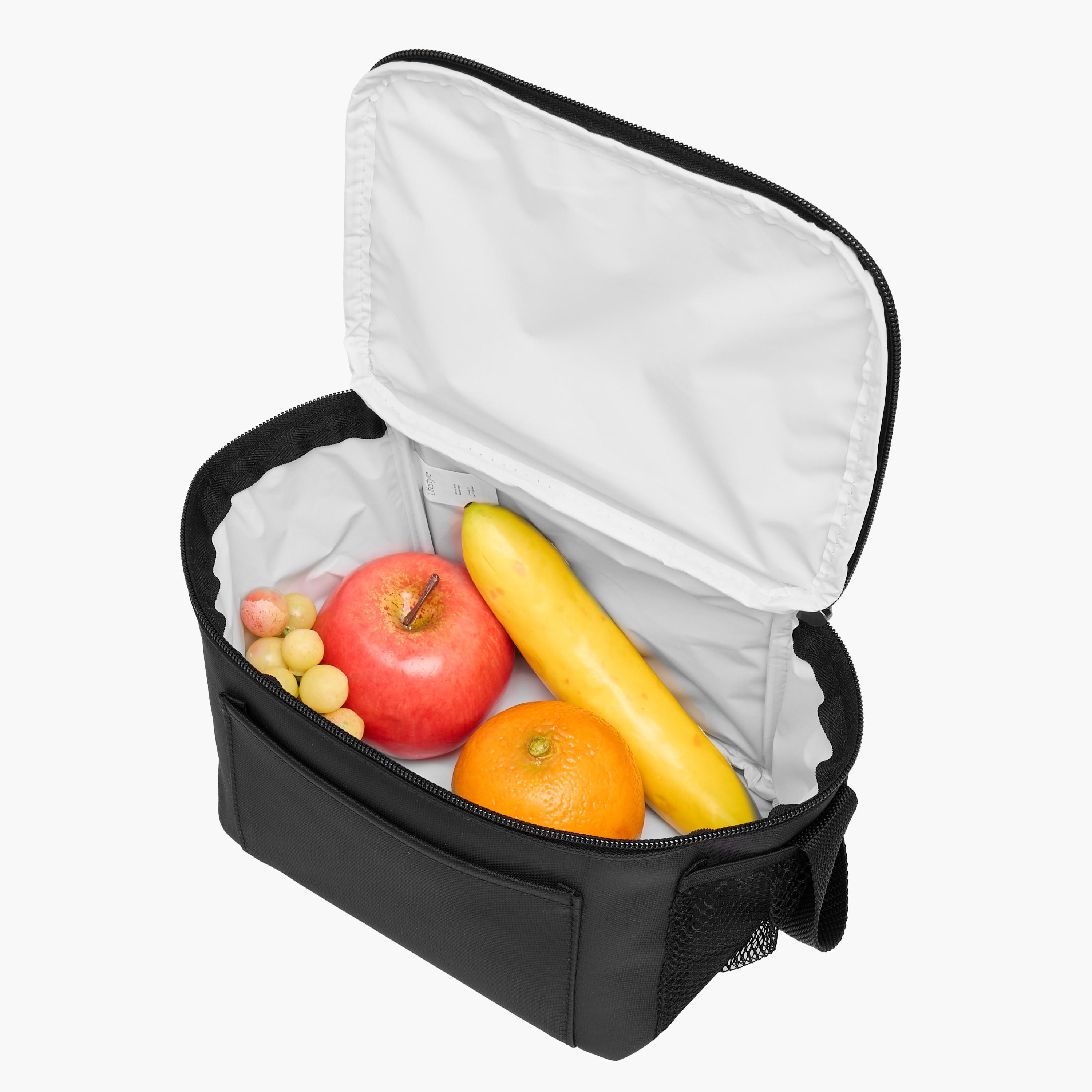 Solid Lunch Bag with Zip Closure and Strap-school-lunchessentials-lunchbags-image-4