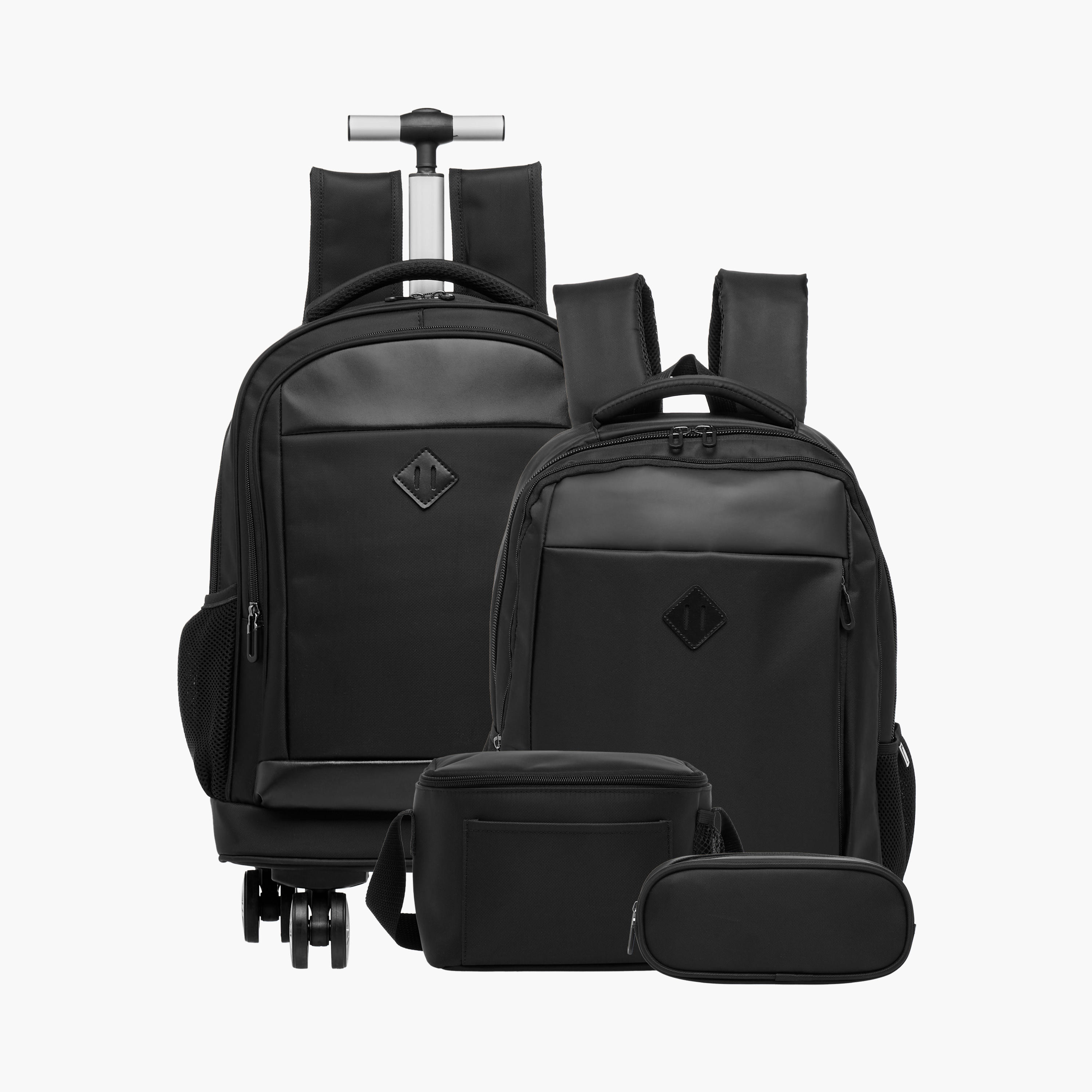Solid Lunch Bag with Zip Closure and Strap-school-lunchessentials-lunchbags-image-6