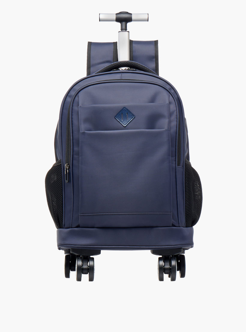 شنطة ترولي سادة للأطفال 8-13 سنة بأحزمة كتف مبطّنة - 18 بوصة -school-bagsandbackpacks-trolleybags-image-1