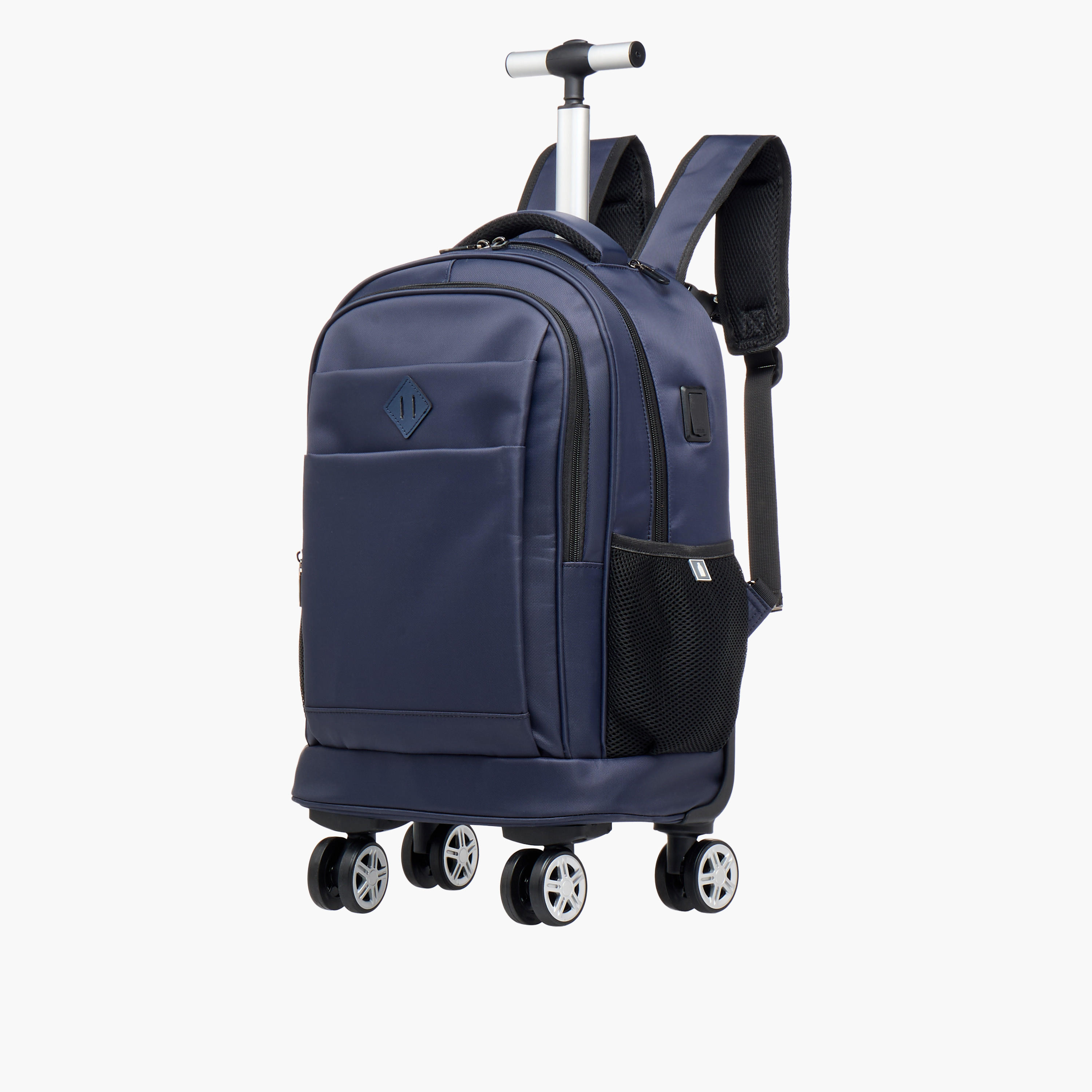 شنطة ترولي سادة للأطفال 8-13 سنة بأحزمة كتف مبطّنة - 18 بوصة -school-bagsandbackpacks-trolleybags-image-5