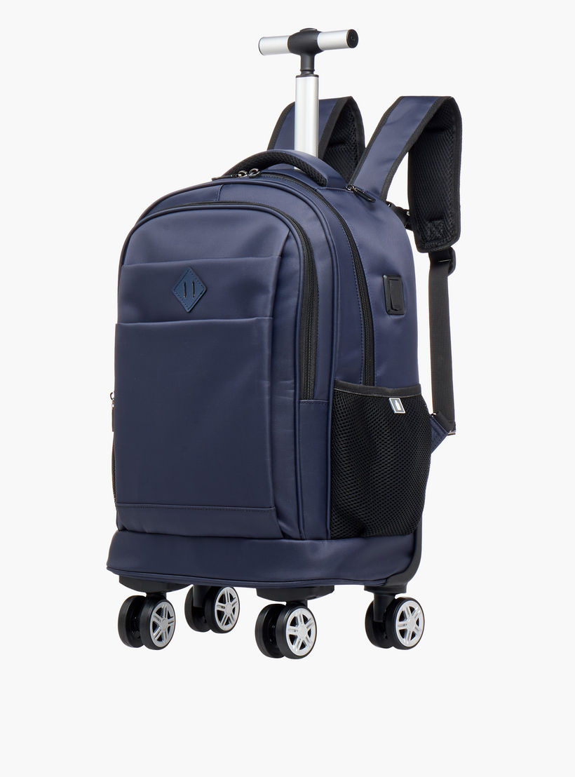 شنطة ترولي سادة للأطفال 8-13 سنة بأحزمة كتف مبطّنة - 18 بوصة -school-bagsandbackpacks-trolleybags-image-5