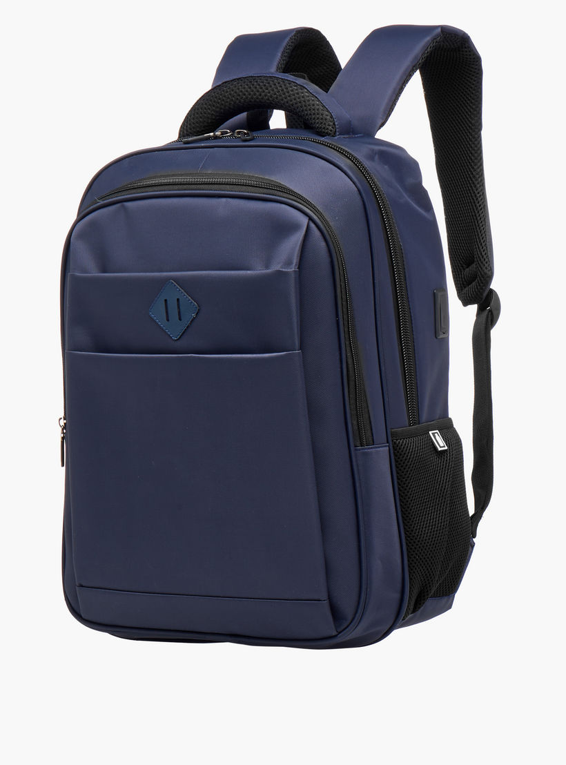 شنطة ظهر سادة 18 بوصة بحمّالات قابلة للتعديل وسحّاب إغلاق - 46x32x18 سم-school-bagsandbackpacks-backpacks-image-4