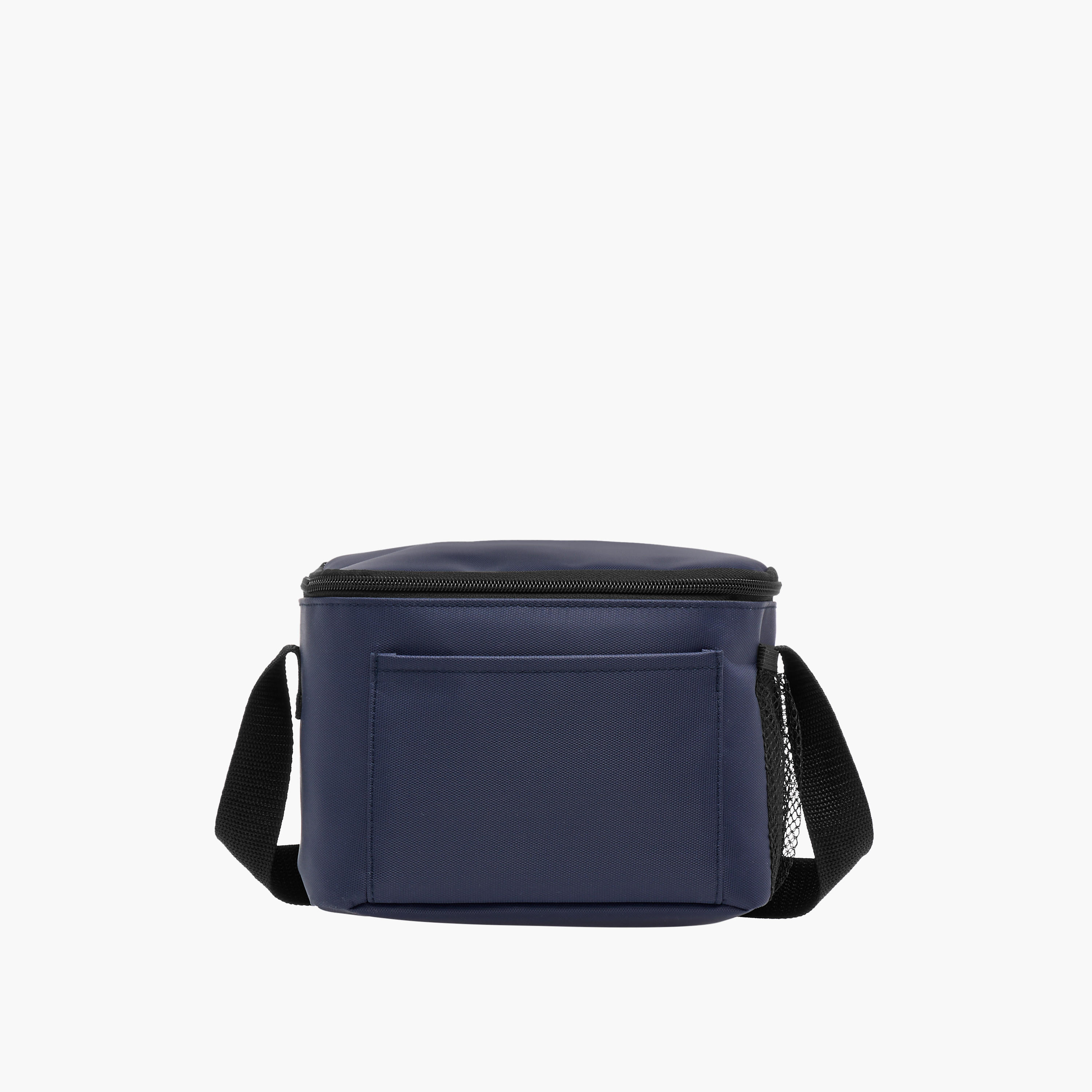 Solid Lunch Bag with Zip Closure and Strap-school-lunchessentials-lunchbags-image-1