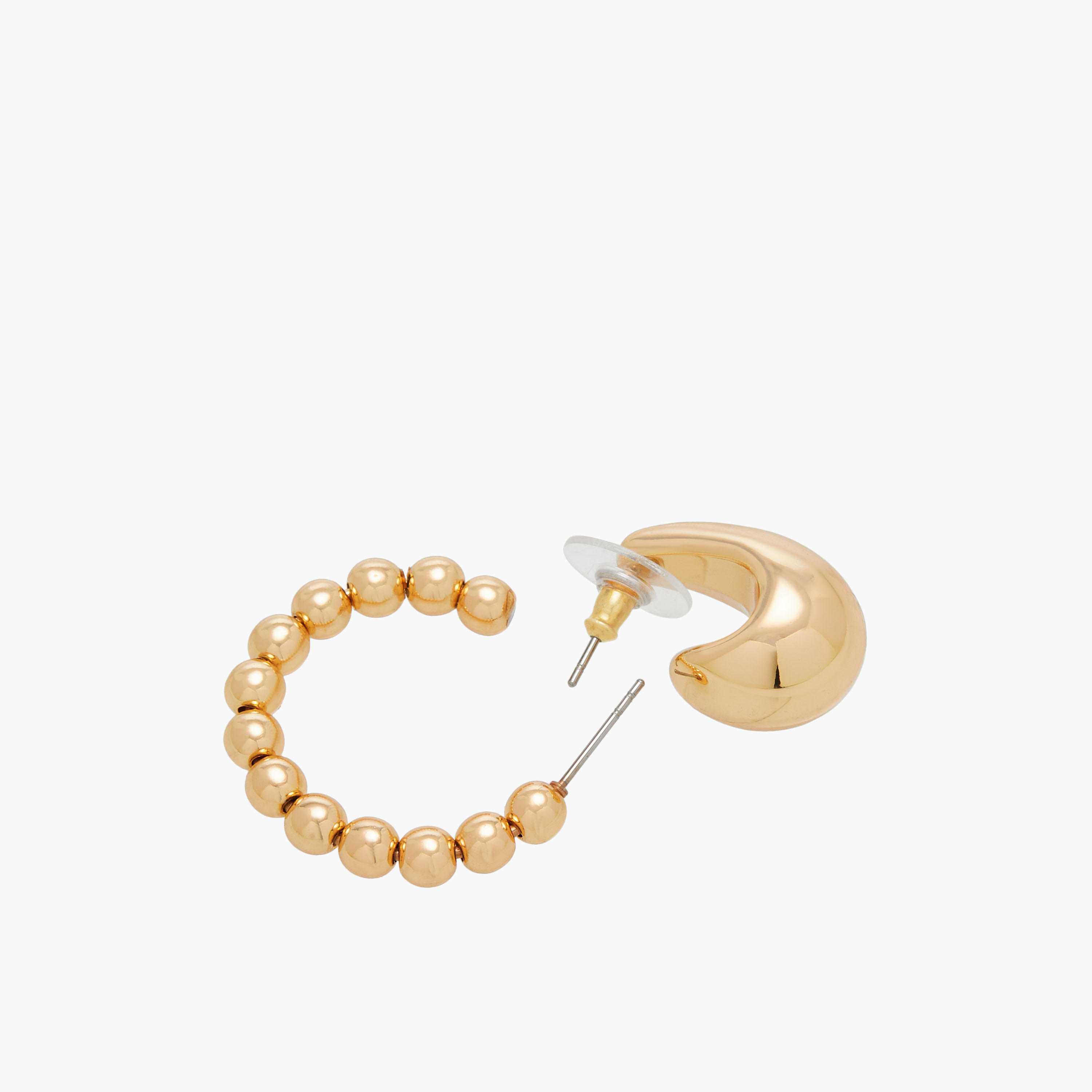 Assorted Metallic Earrings with Pushback Closure - Set of 3-women-watchesandjewellery-jewellery-earrings-image-5