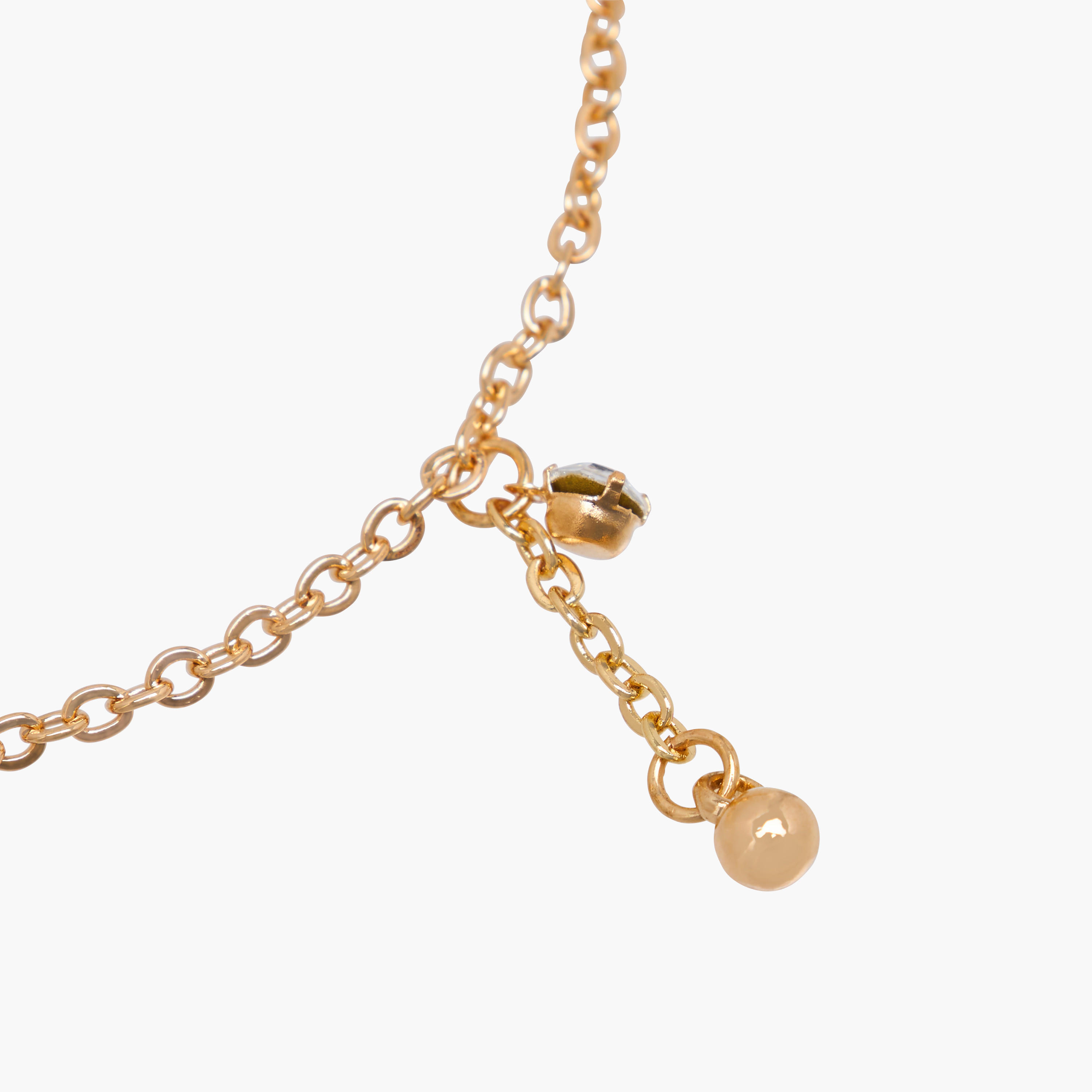 Studded Chain Style Anklet-women-watchesandjewellery-jewellery-anklets-image-3