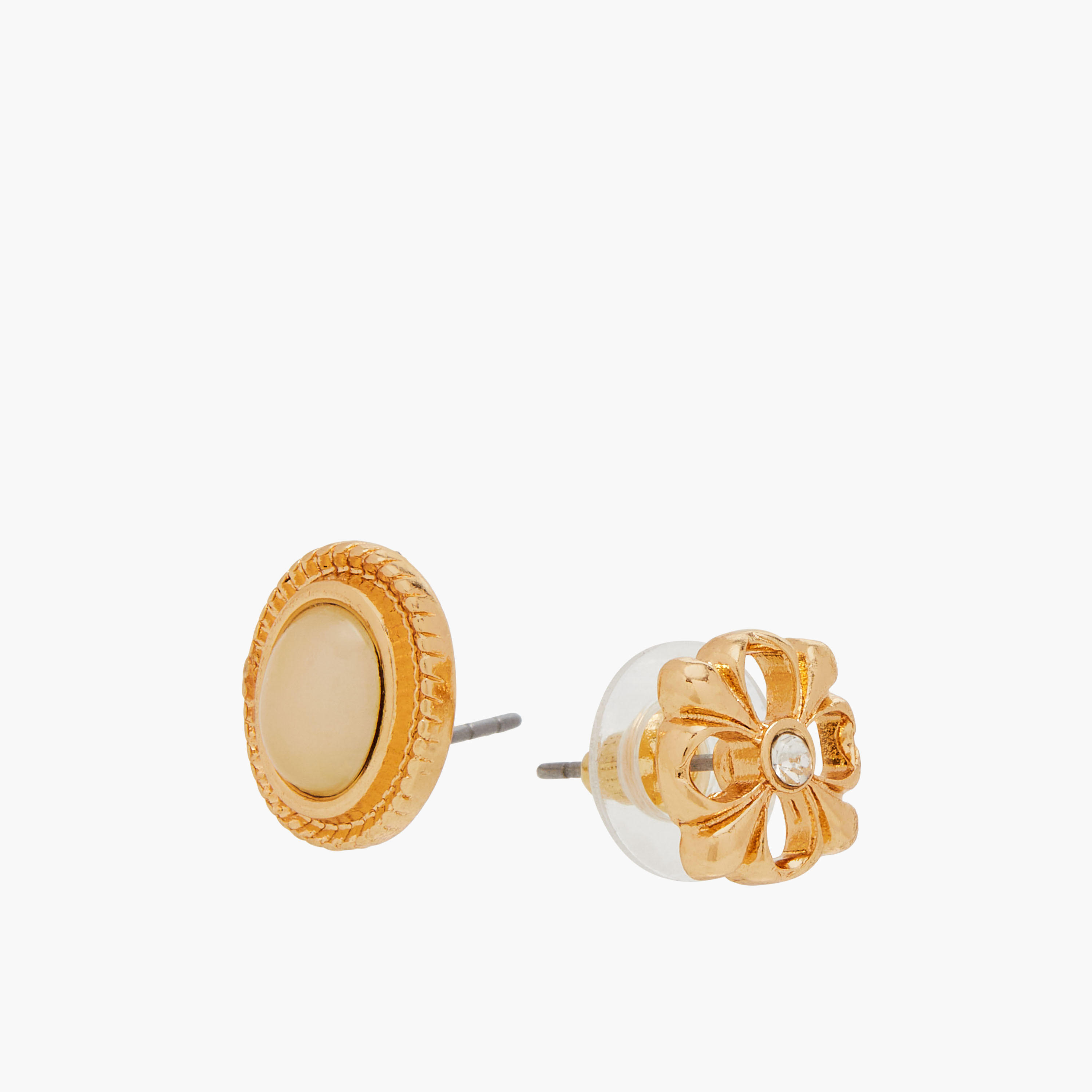 حلقان مرصعة ومزينة بمكبس إغلاق خلفي - طقم 9 أزواج-women-watchesandjewellery-jewellery-earrings-image-4
