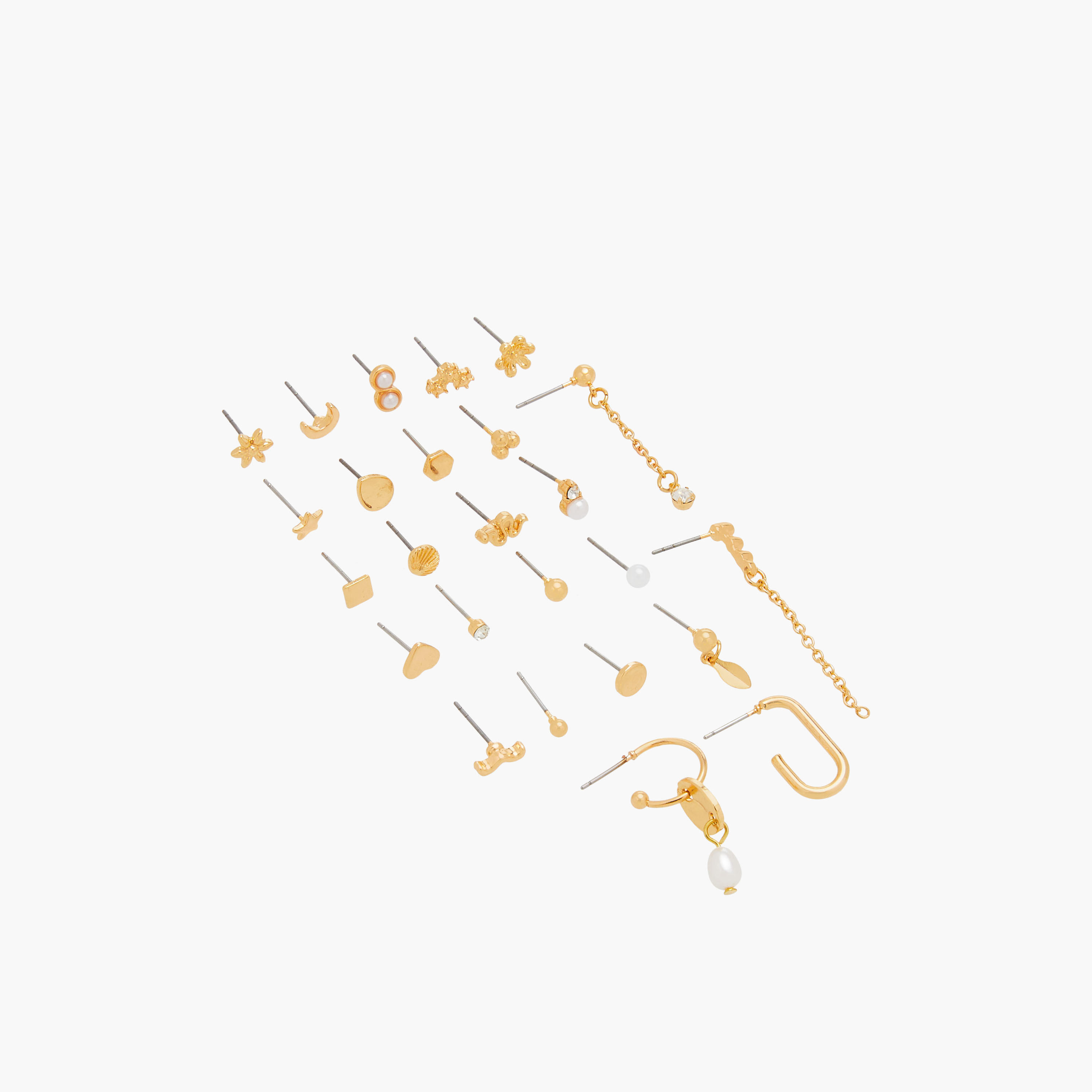 حلقان متنوعة بمكبس إغلاق خلفي - طقم من 25 زوجًا-women-watchesandjewellery-jewellery-earrings-image-2