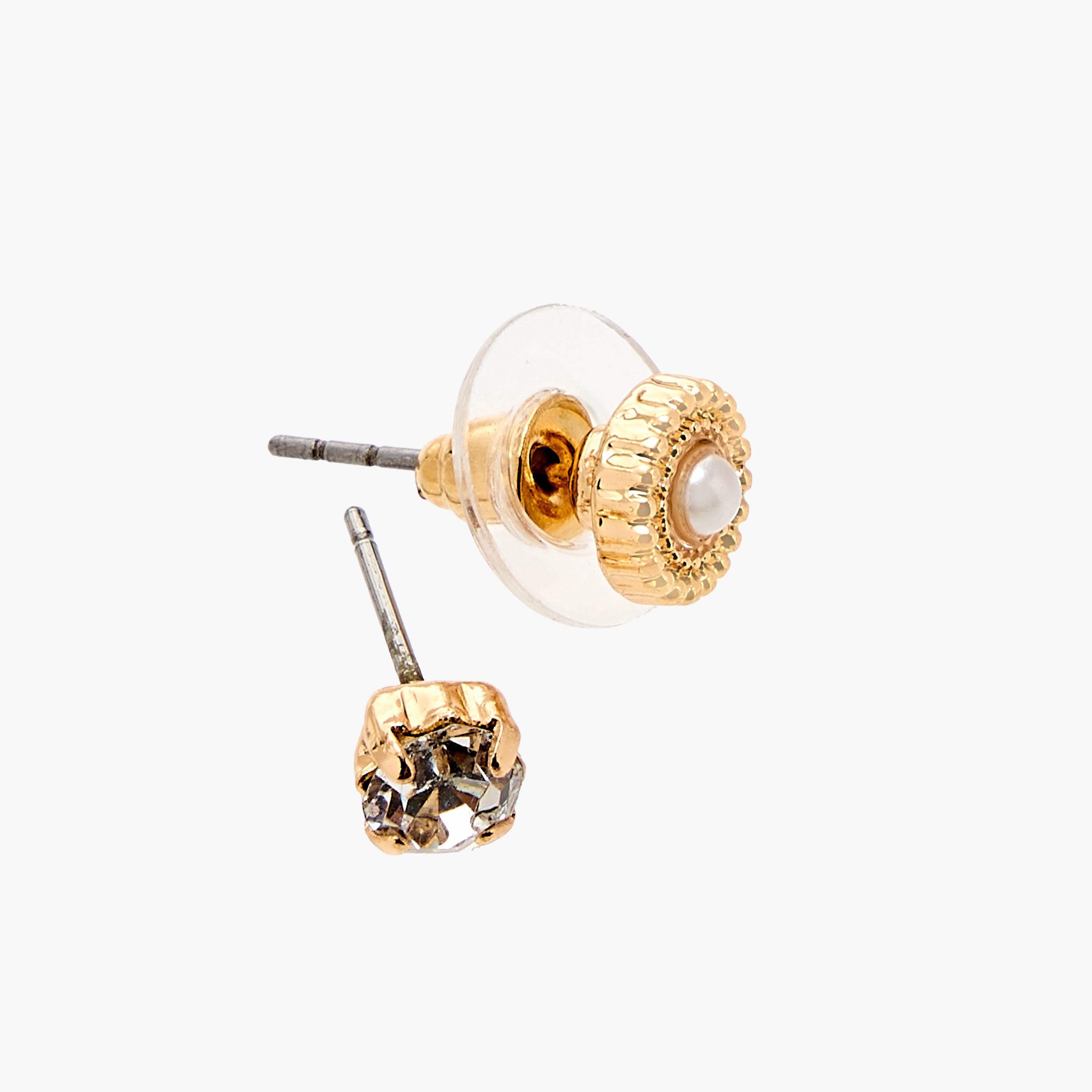 حلقان ميتاليك متنوعة بمكبس إغلاق خلفي - طقم من 20 زوج-women-watchesandjewellery-jewellery-earrings-image-4