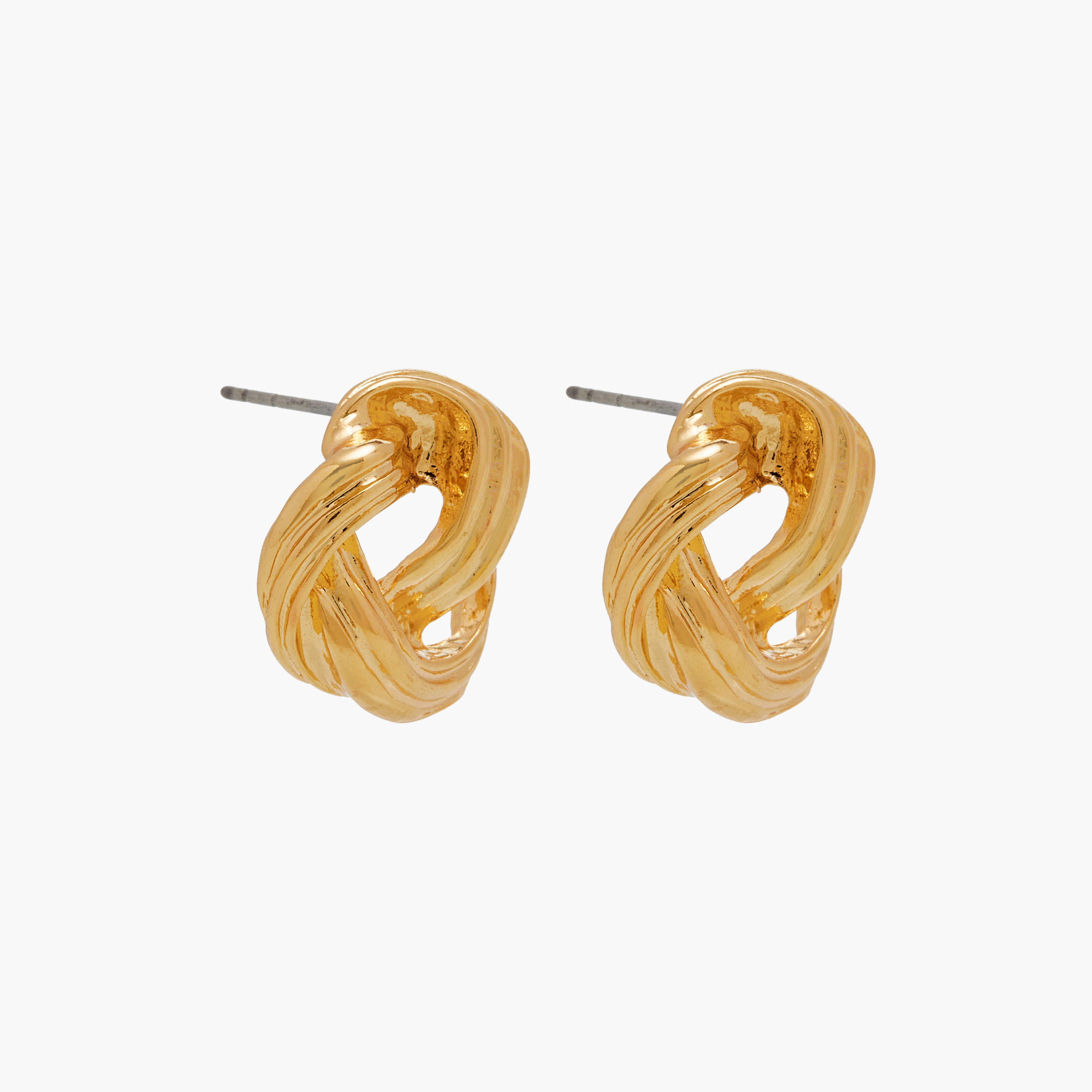 Assorted Metallic Earrings with Pushback Closure - Set of 2-women-watchesandjewellery-jewellery-earrings-image-2