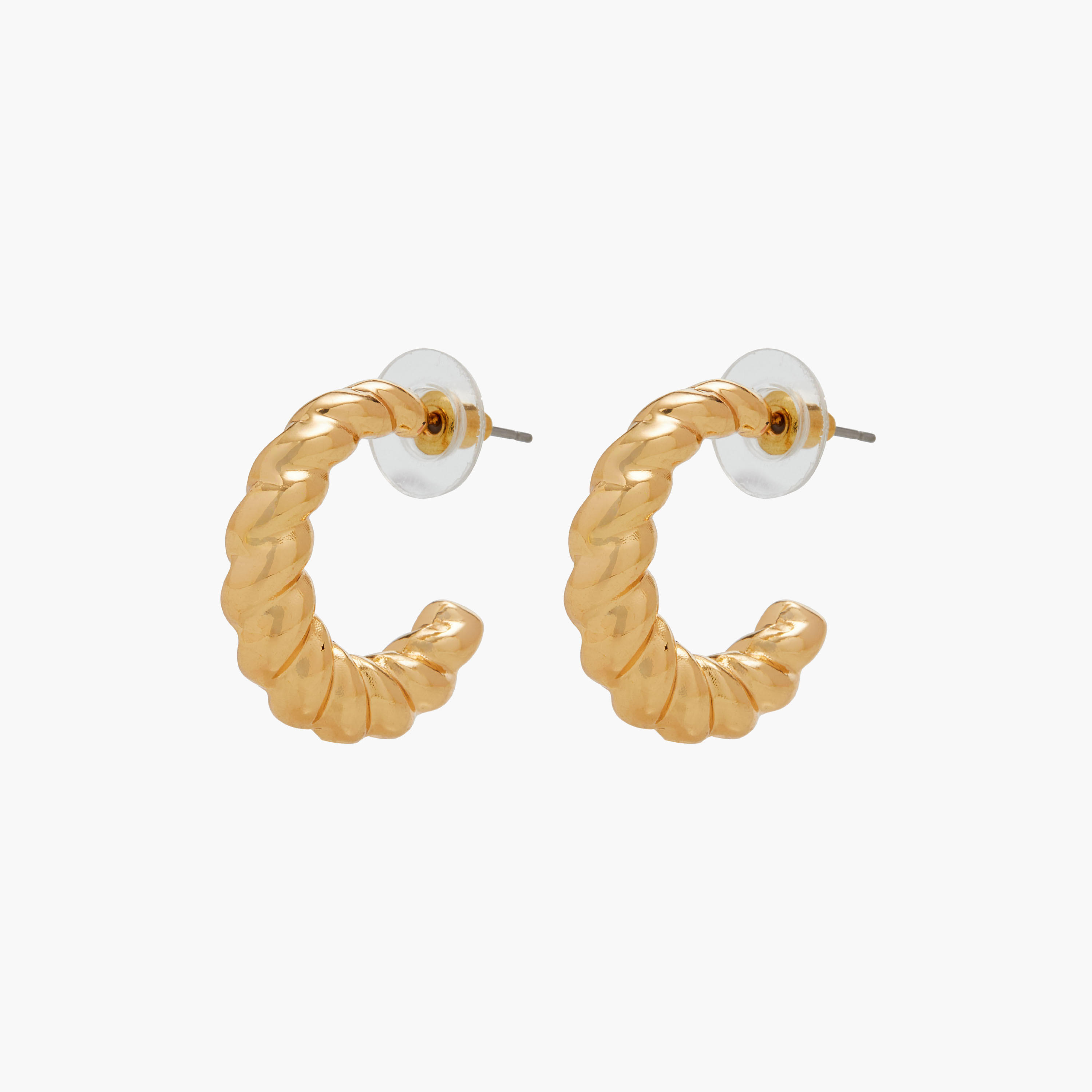 حلقان ميتاليك متنوعة بمكبس إغلاق خلفي - طقم 3 أزواج-women-watchesandjewellery-jewellery-earrings-image-5