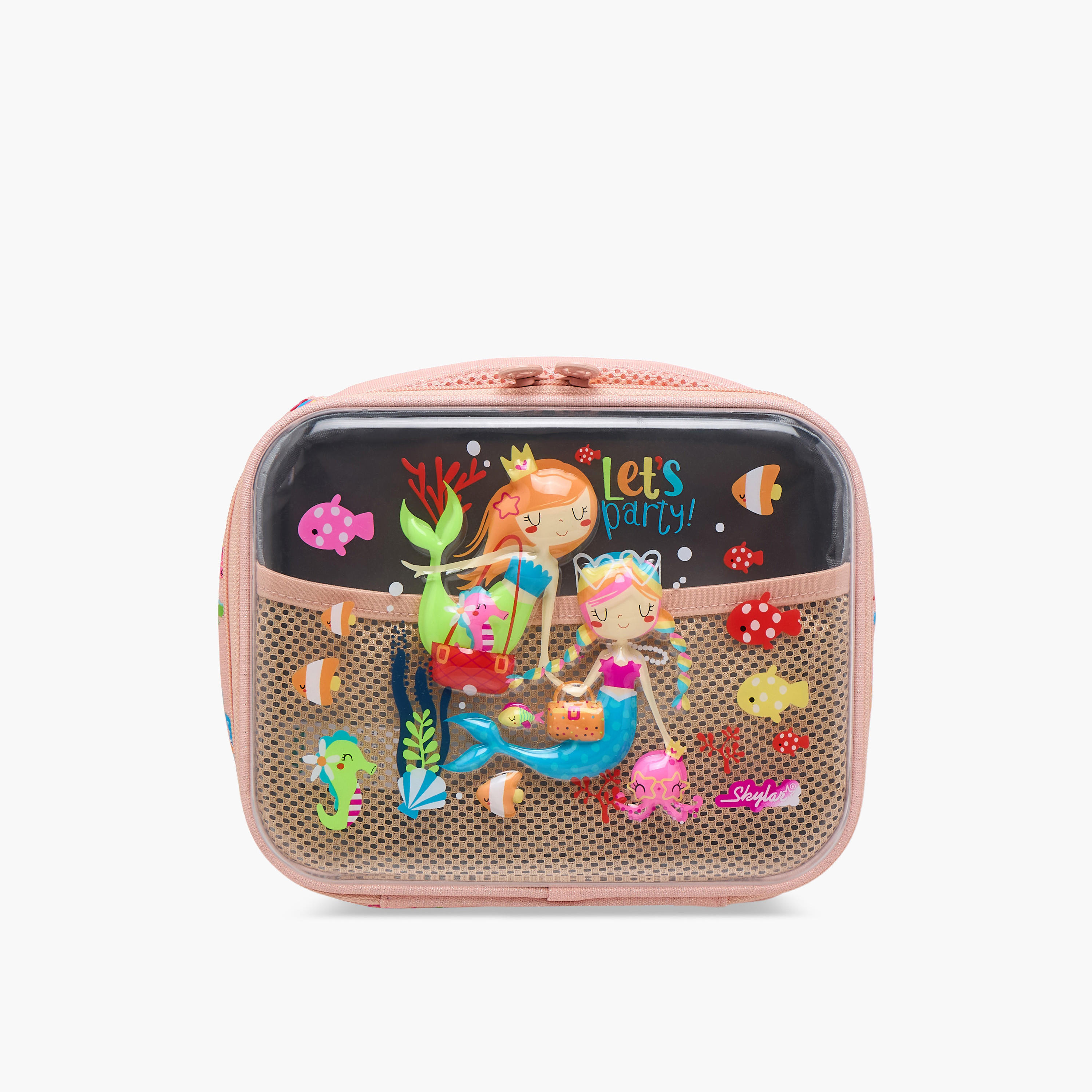 Skylar Mermaid Lunch Bag with Top Handle and Zip Closure-school-lunchessentials-lunchbags-image-1