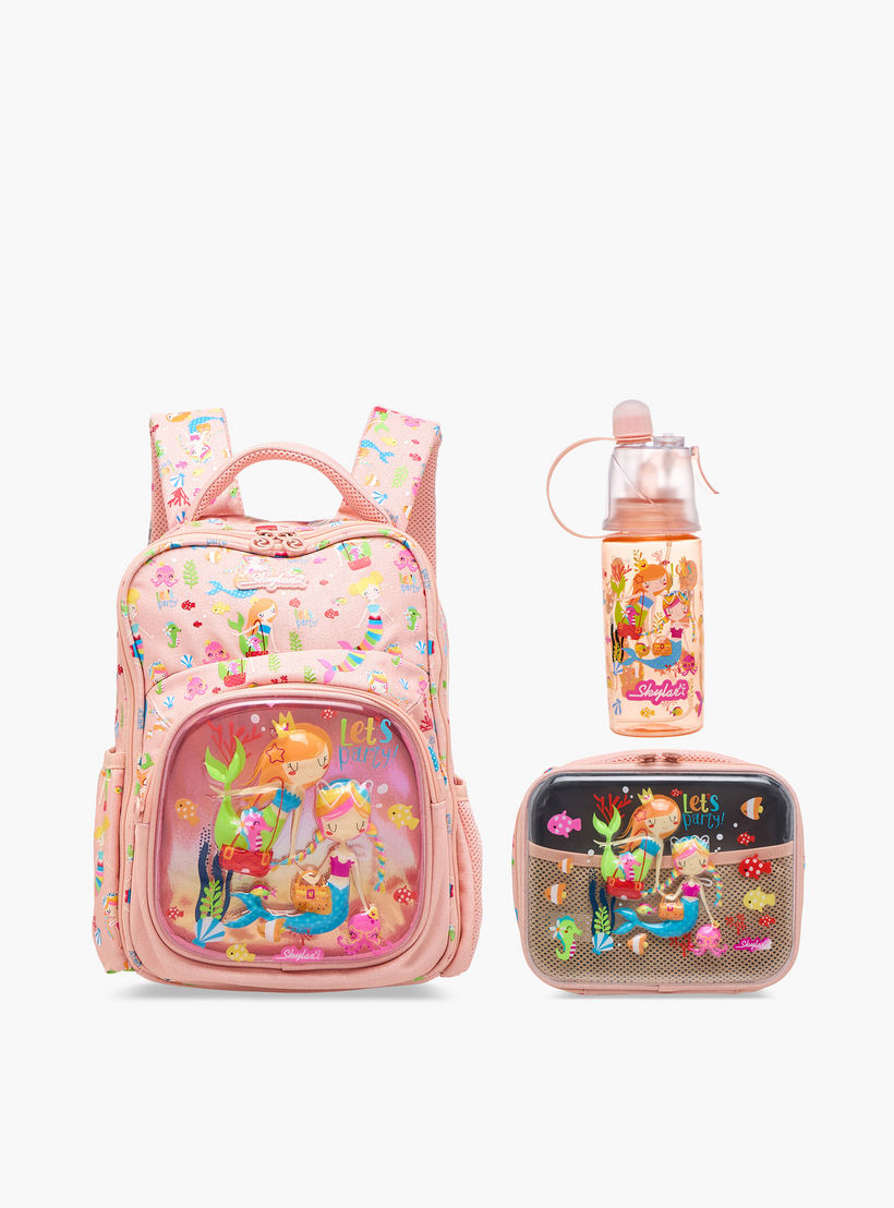 Skylar Mermaid Lunch Bag with Top Handle and Zip Closure-school-lunchessentials-lunchbags-image-10