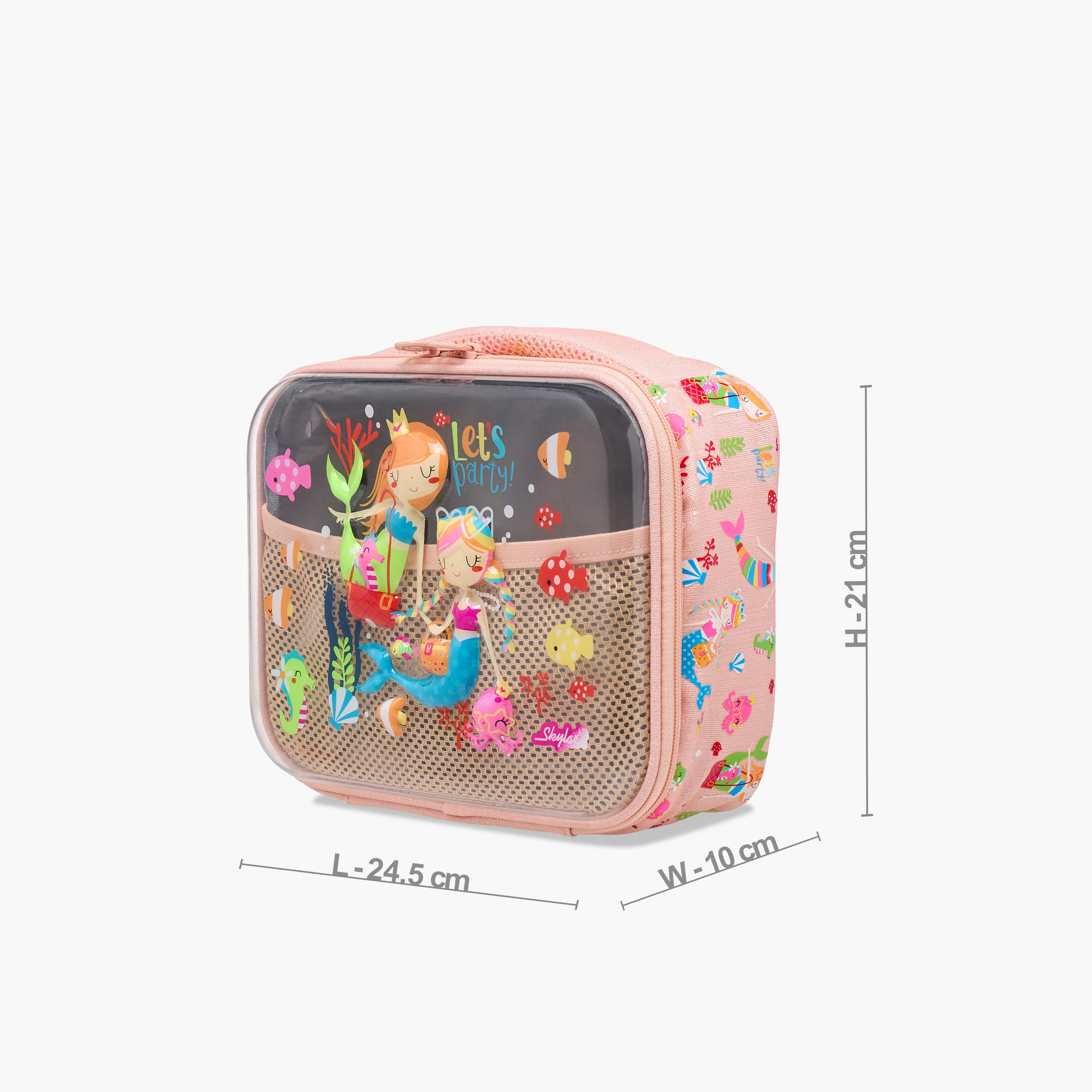 Skylar Mermaid Lunch Bag with Top Handle and Zip Closure-school-lunchessentials-lunchbags-image-2