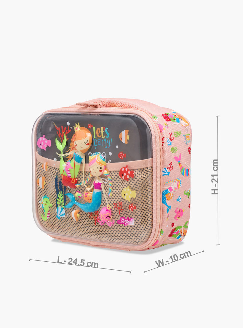 Skylar Mermaid Lunch Bag with Top Handle and Zip Closure-school-lunchessentials-lunchbags-image-2