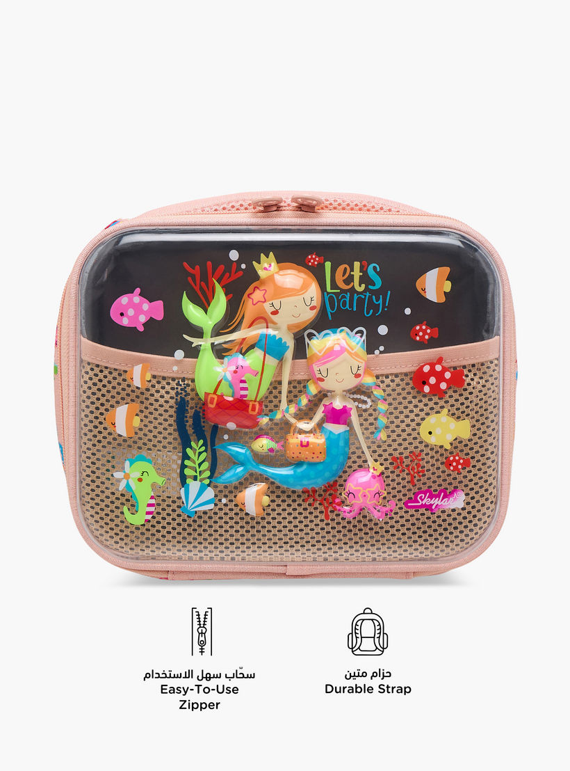 Skylar Mermaid Lunch Bag with Top Handle and Zip Closure-school-lunchessentials-lunchbags-image-4