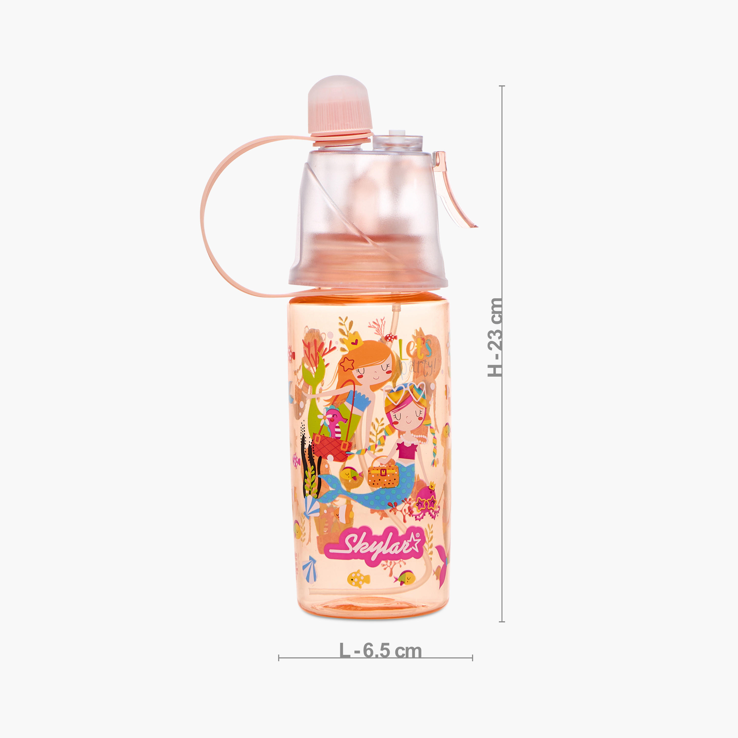 Skylar Mermaid Tritan Water Bottle with Spray and BPA-Free -school-waterbottles-image-2