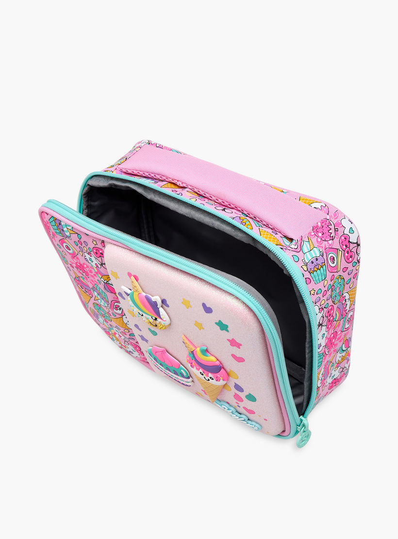 Skylar Ice Cream Print Lunch Bag with Top Handle and Zip Closure-school-lunchessentials-lunchbags-image-8