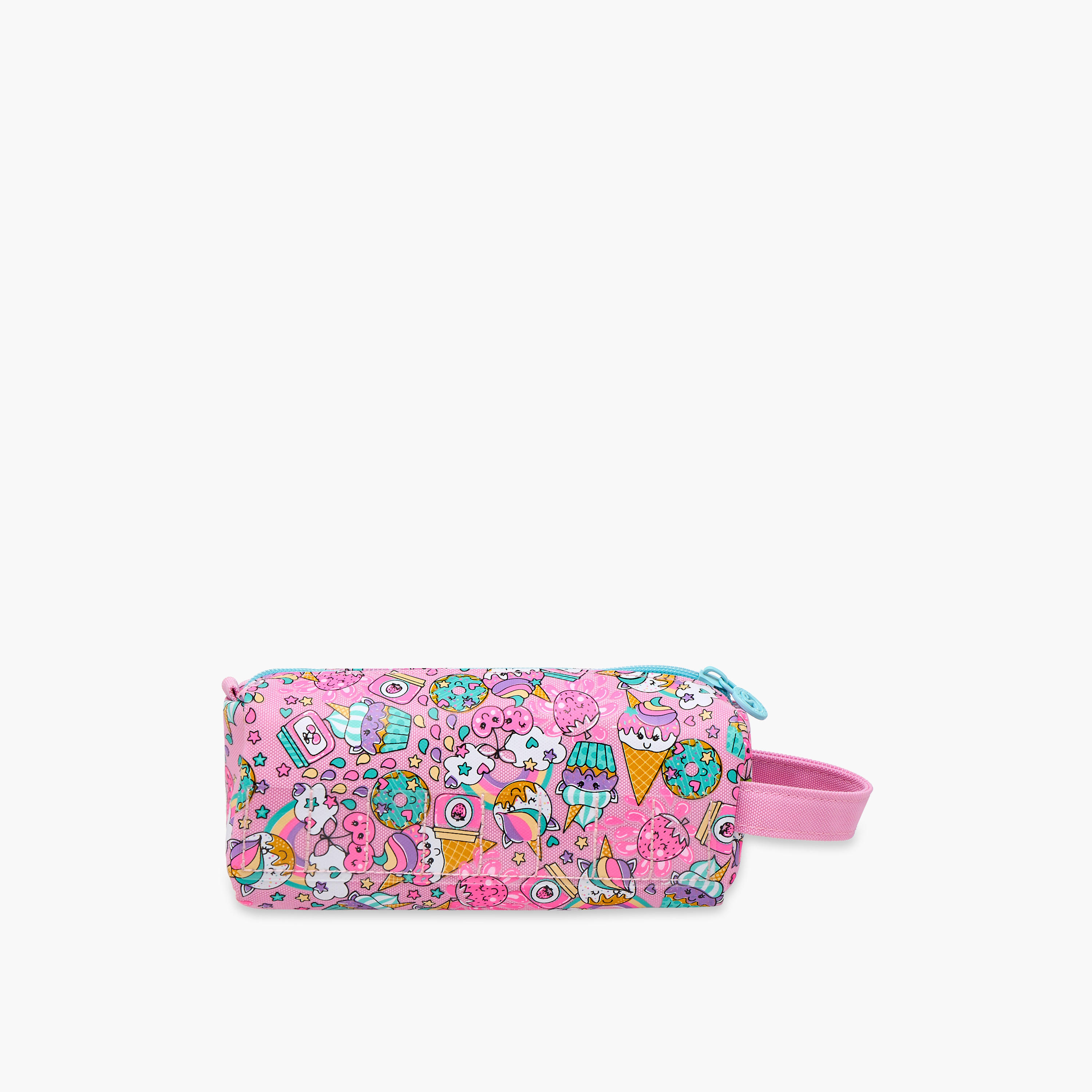 Skylar Ice Cream Print Pencil Pouch with Zip Closure-school-stationery-pencilcases-image-5