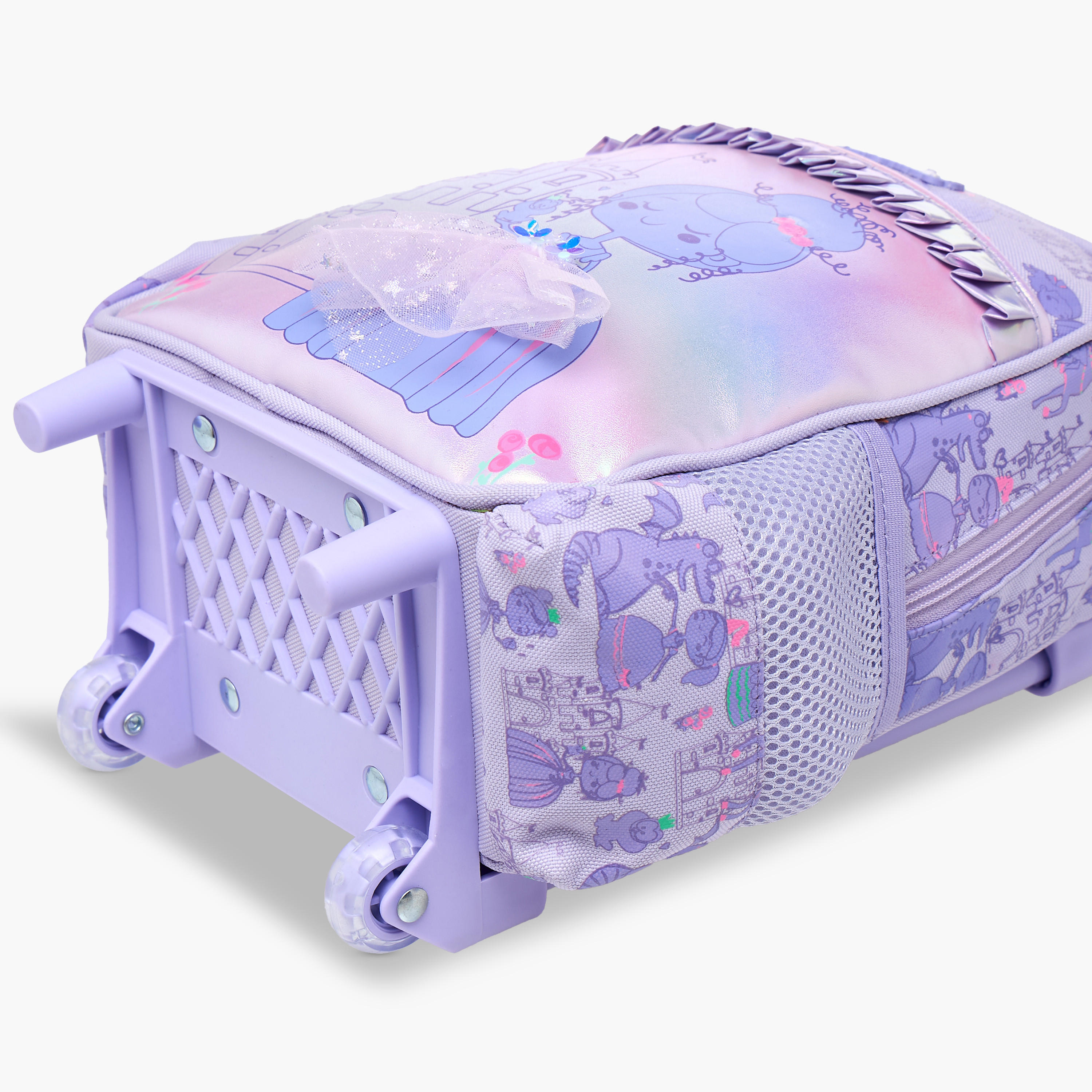 شنطة ترولي للبنات 2-5 سنوات بأحزمة كتف مبطّنة وتصميم دمية من سكايلر-school-bagsandbackpacks-trolleybags-image-10