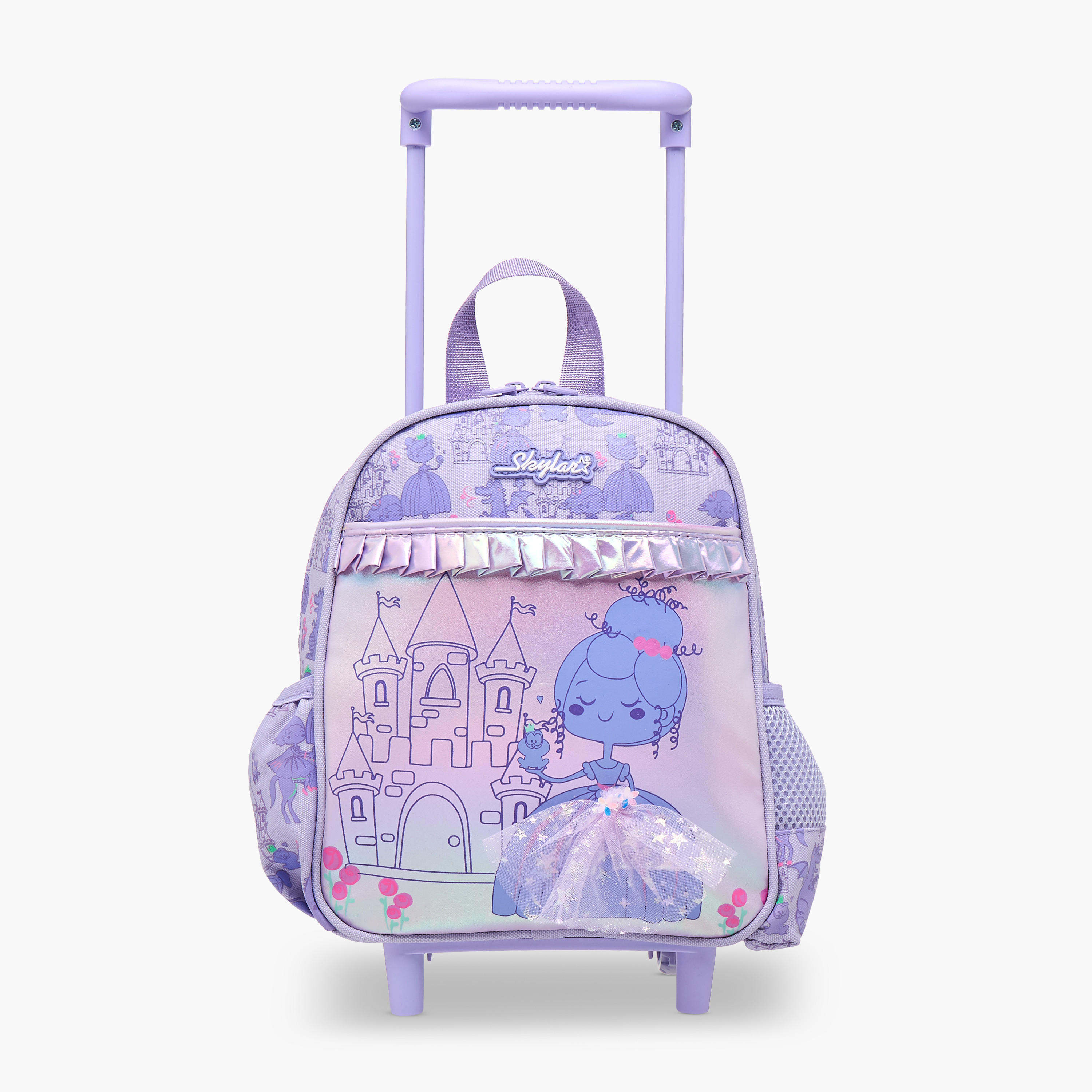 شنطة ترولي للبنات 2-5 سنوات بأحزمة كتف مبطّنة وتصميم دمية من سكايلر-school-bagsandbackpacks-trolleybags-image-7