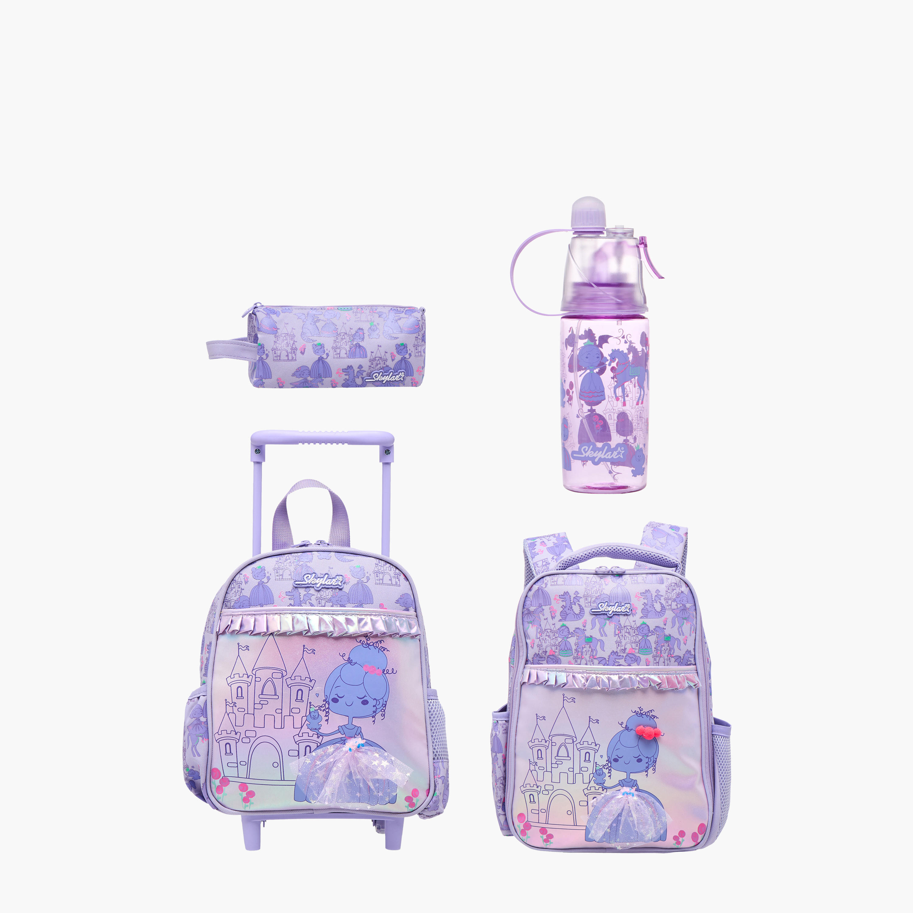 Skylar Princess Print Lunch Bag with Zip Closure-school-lunchessentials-lunchbags-image-11
