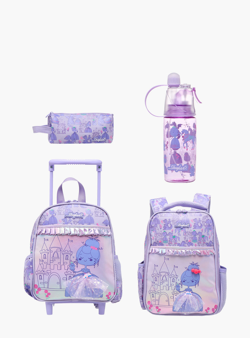 Skylar Princess Print Lunch Bag with Zip Closure-school-lunchessentials-lunchbags-image-11