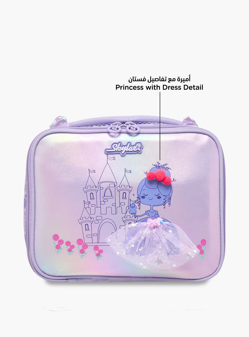 Skylar Princess Print Lunch Bag with Zip Closure-school-lunchessentials-lunchbags-image-6