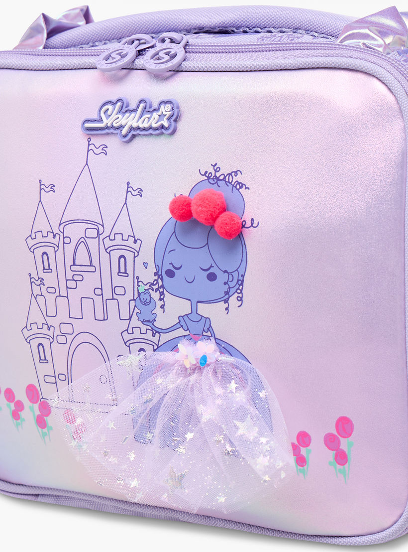 Skylar Princess Print Lunch Bag with Zip Closure-school-lunchessentials-lunchbags-image-7