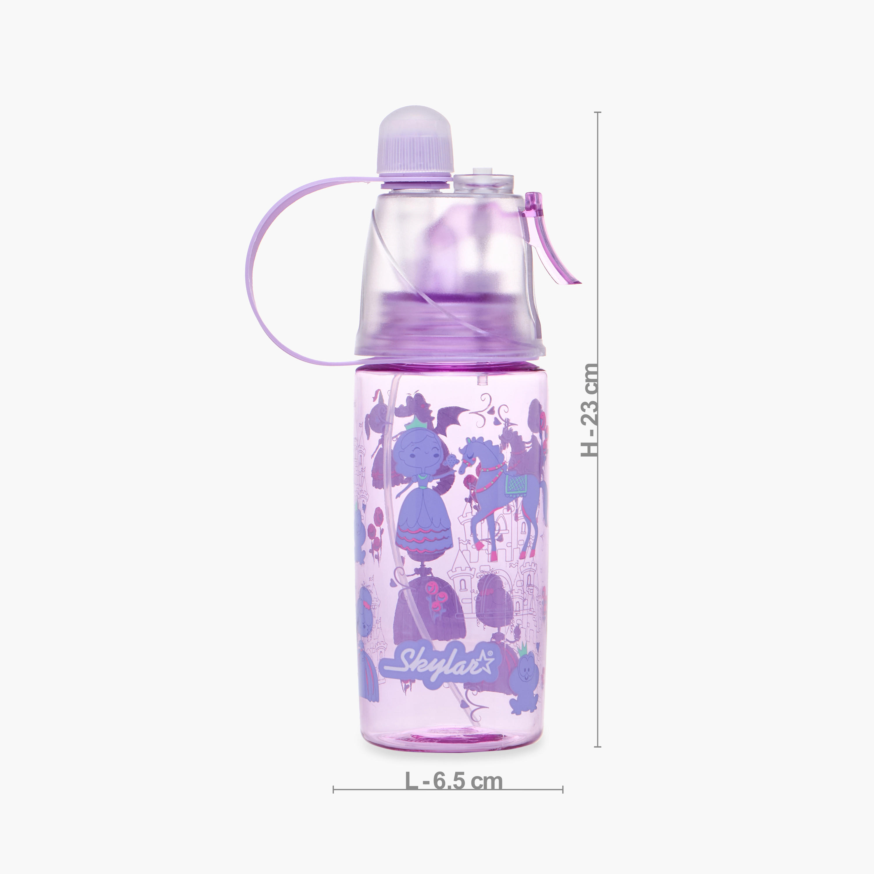 قارورة ماء ترايتان بطبعة أميرة مع بخاخ وخالية من BPA من سكاي لار - 500 مل-school-waterbottles-image-2