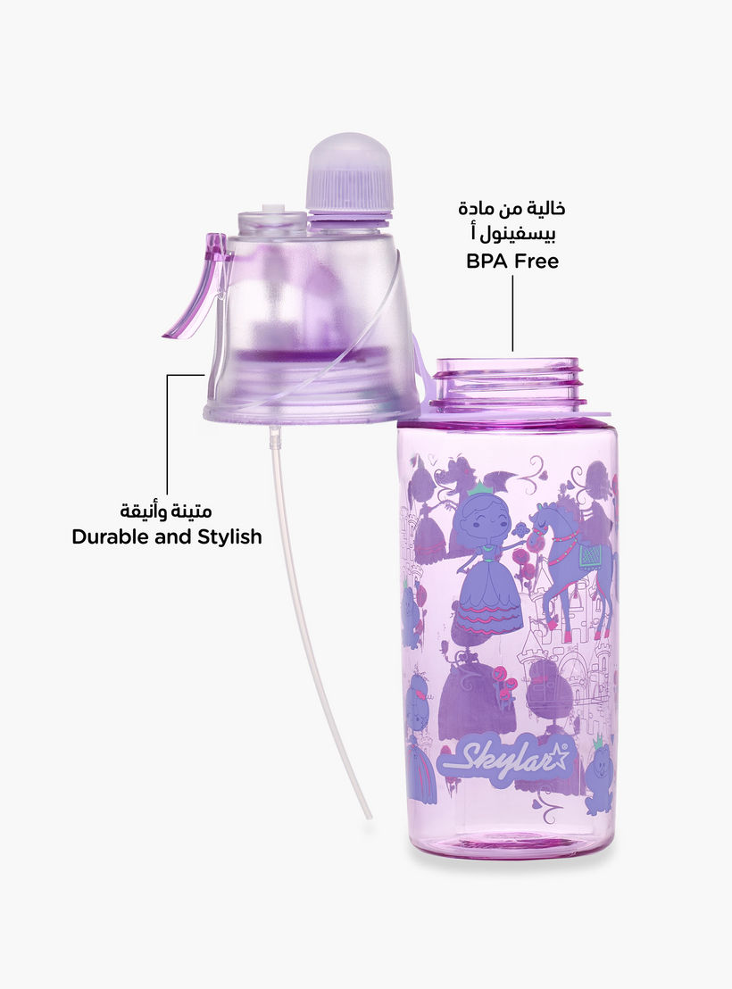 Skylar Princess Tritan Water Bottle with Spray and BPA-Free- 500 ml-school-waterbottles-image-6