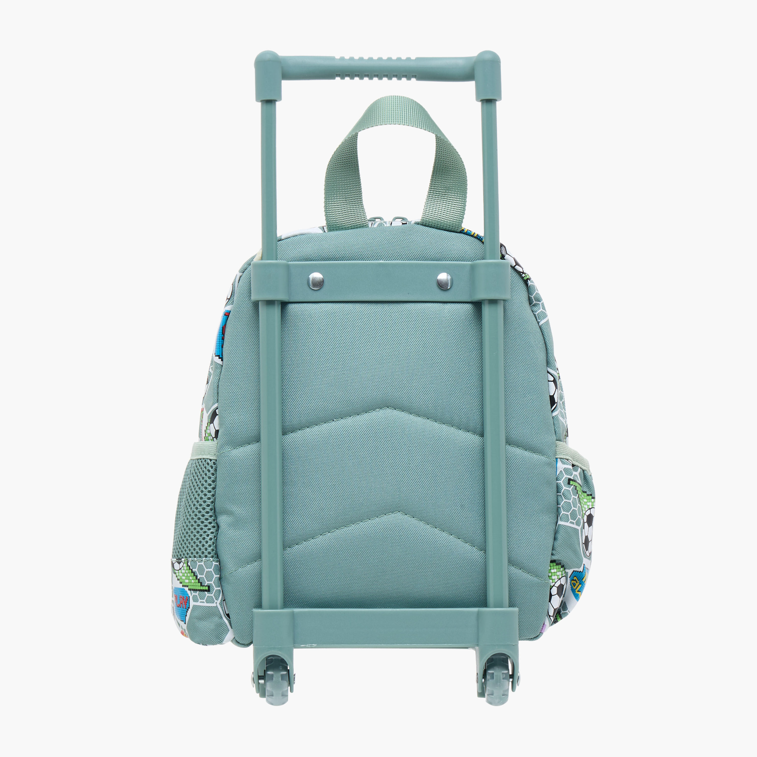 Skylar 3D Football Textured Trolley Bag for Boys 2-5 Years with Retractable Handle-school-bagsandbackpacks-trolleybags-image-3