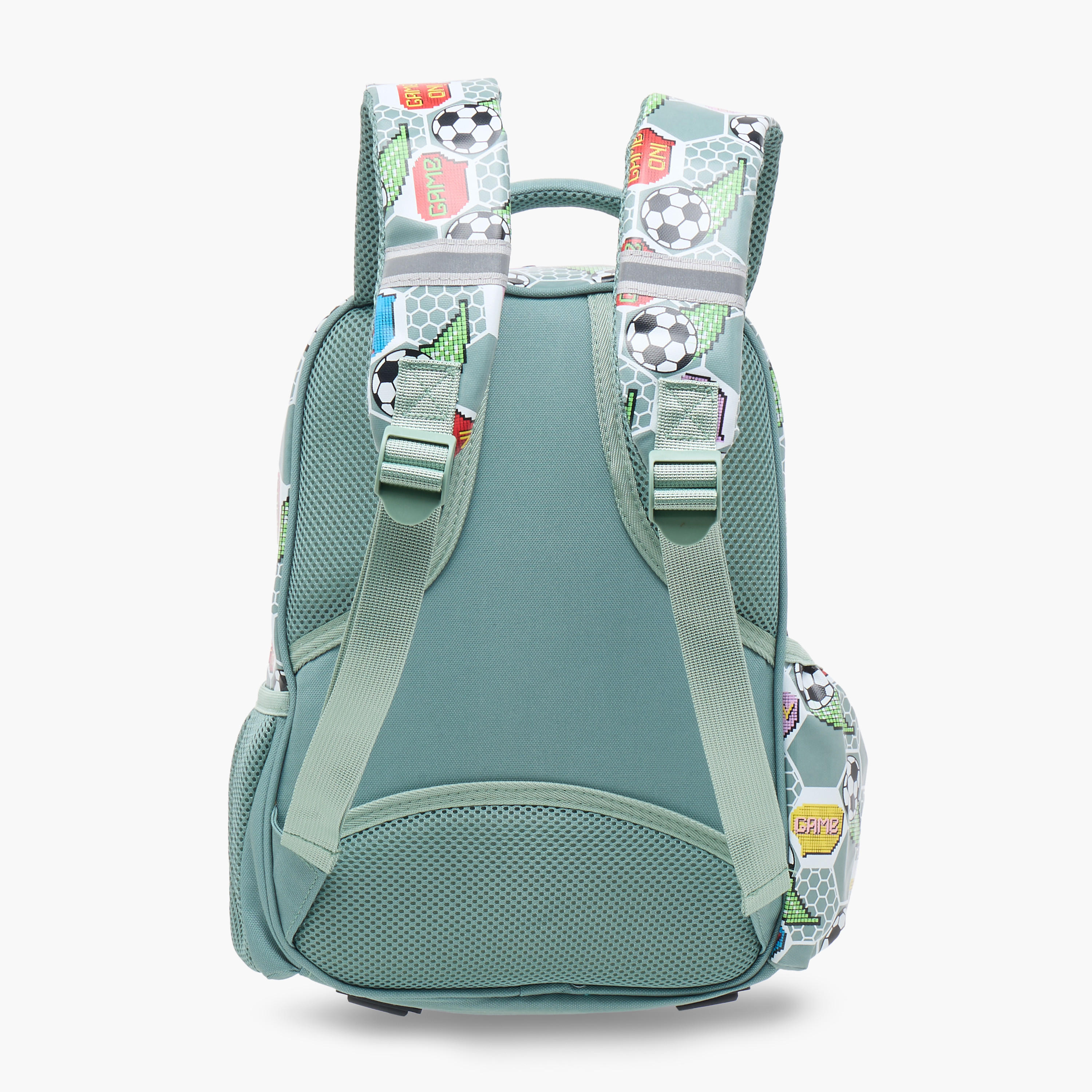 Skylar 3D Football Print Backpack with Adjustable Straps and Zip Closure - 24x12x36 cms-school-bagsandbackpacks-backpacks-image-6