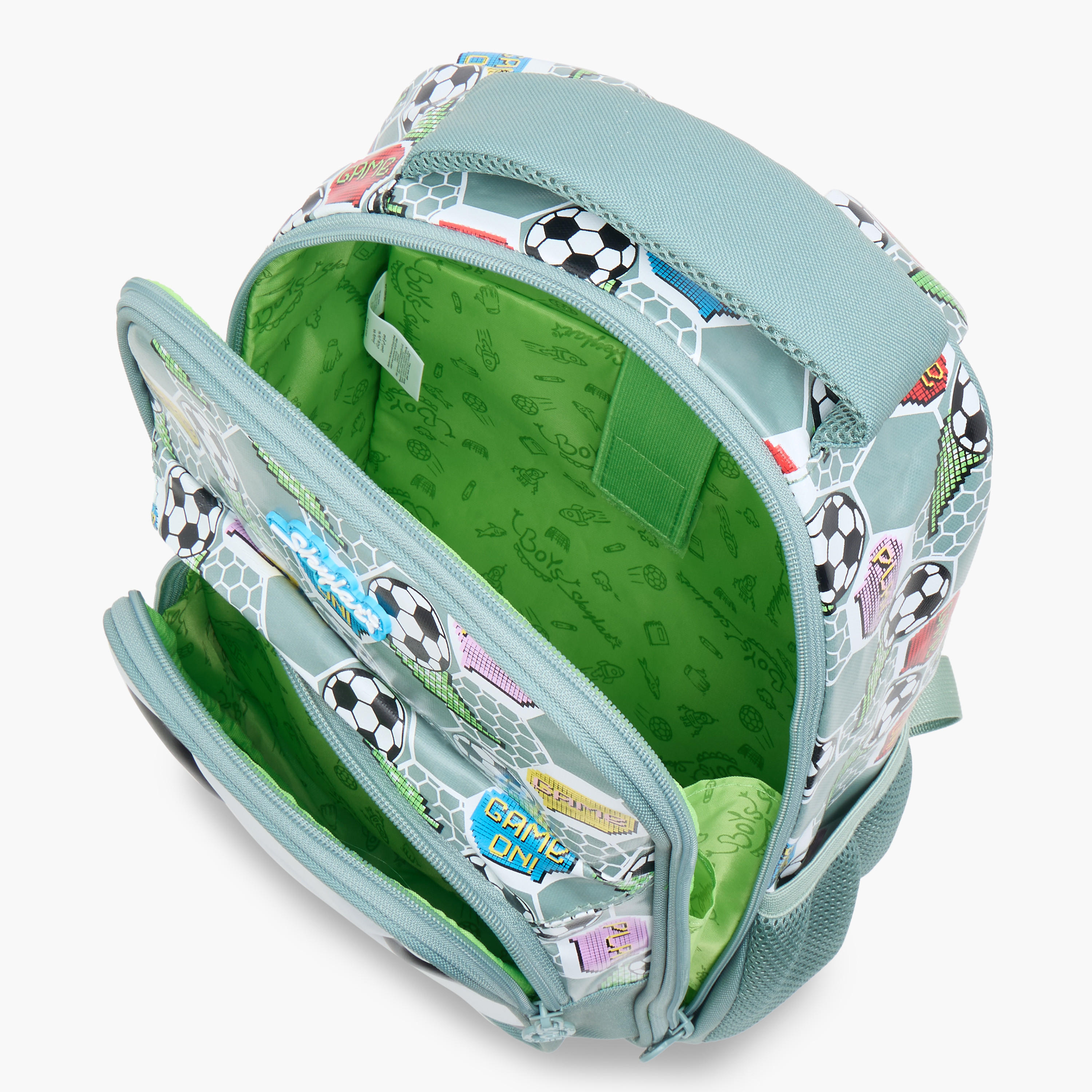 Skylar 3D Football Print Backpack with Adjustable Straps and Zip Closure - 24x12x36 cms-school-bagsandbackpacks-backpacks-image-9