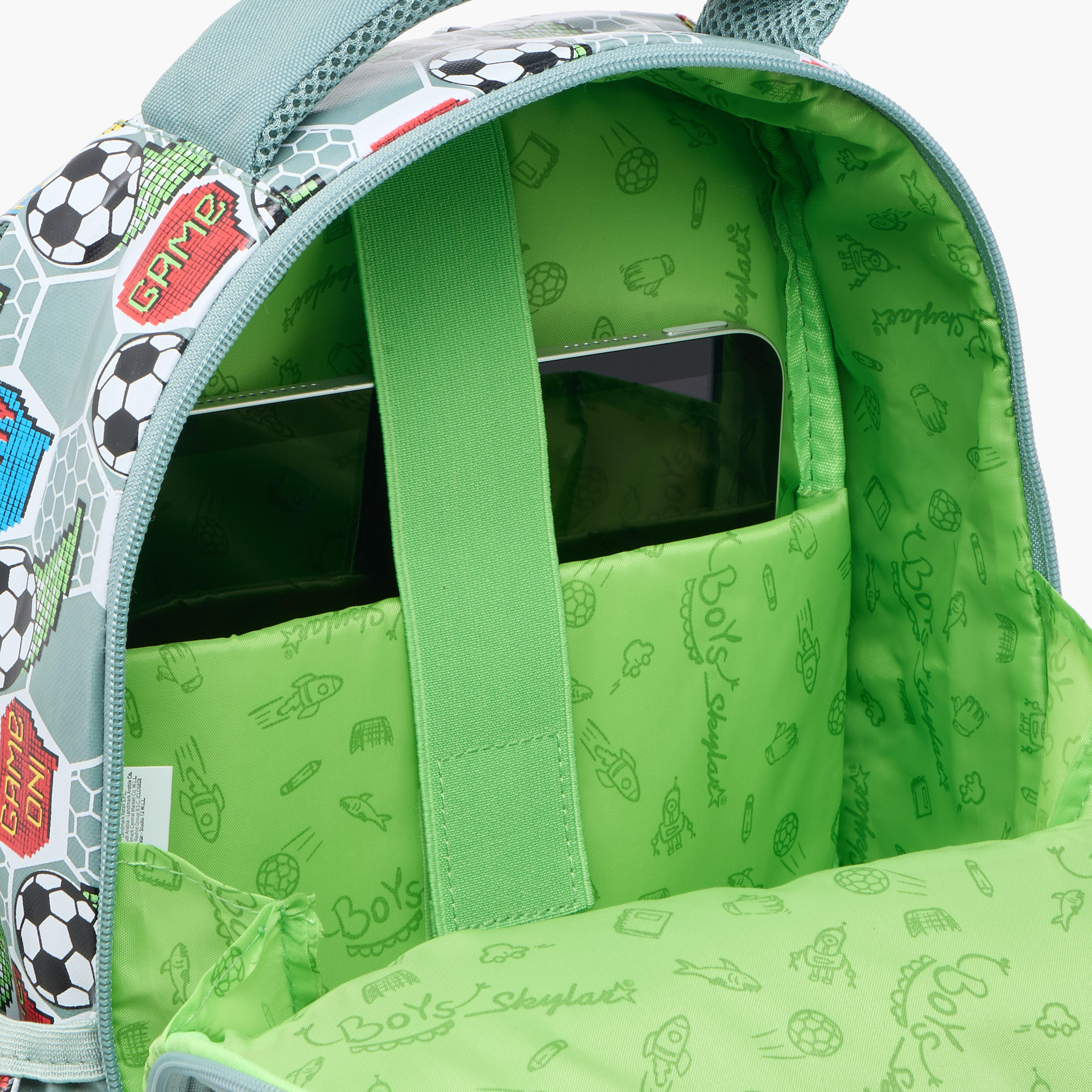 Skylar 3D Football Print Backpack with Adjustable Straps and Zip Closure - 24x12x36 cms-school-bagsandbackpacks-backpacks-image-10