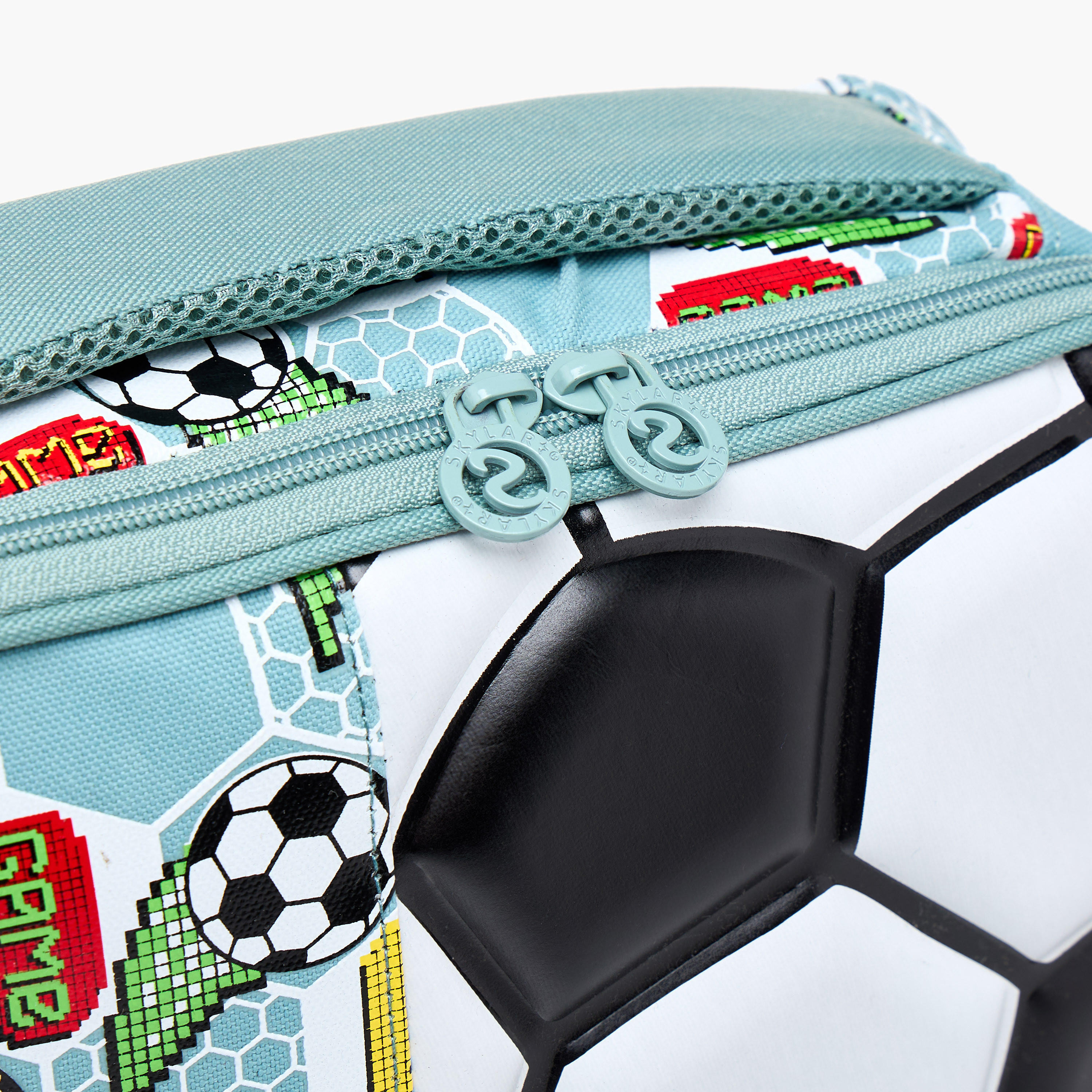 Skylar 3D Football Print Lunch Bag with Zip Closure-school-lunchessentials-lunchbags-image-7