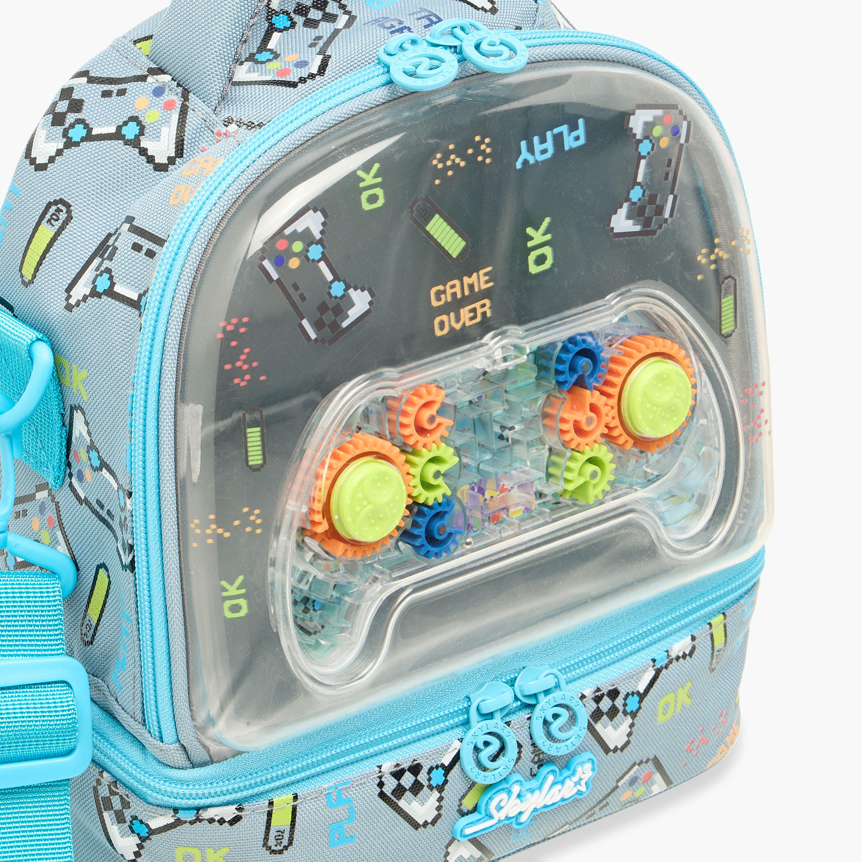 Skylar Gamer Print Lunch Bag with Zip Closure-school-lunchessentials-lunchbags-image-5