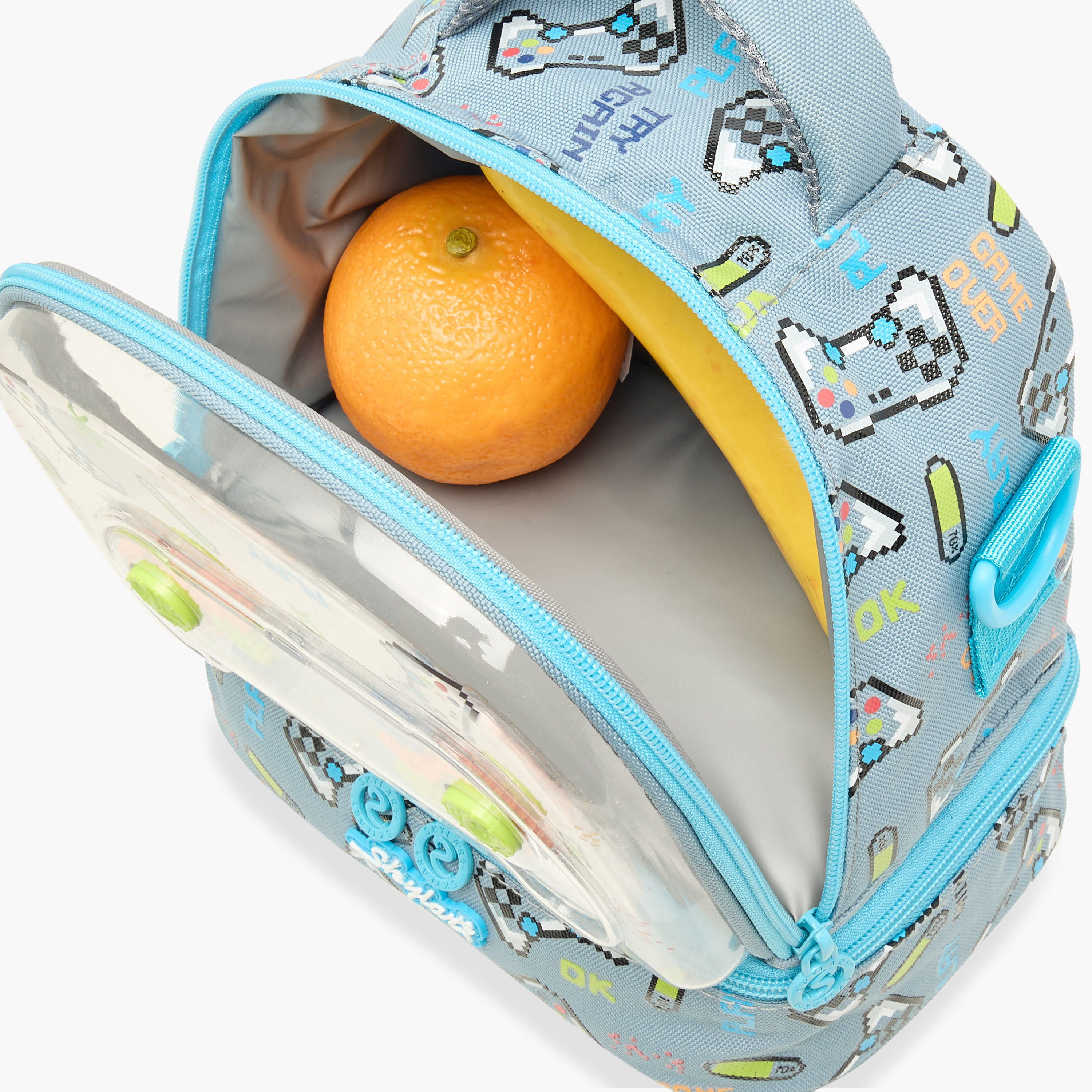 Skylar Gamer Print Lunch Bag with Zip Closure-school-lunchessentials-lunchbags-image-7