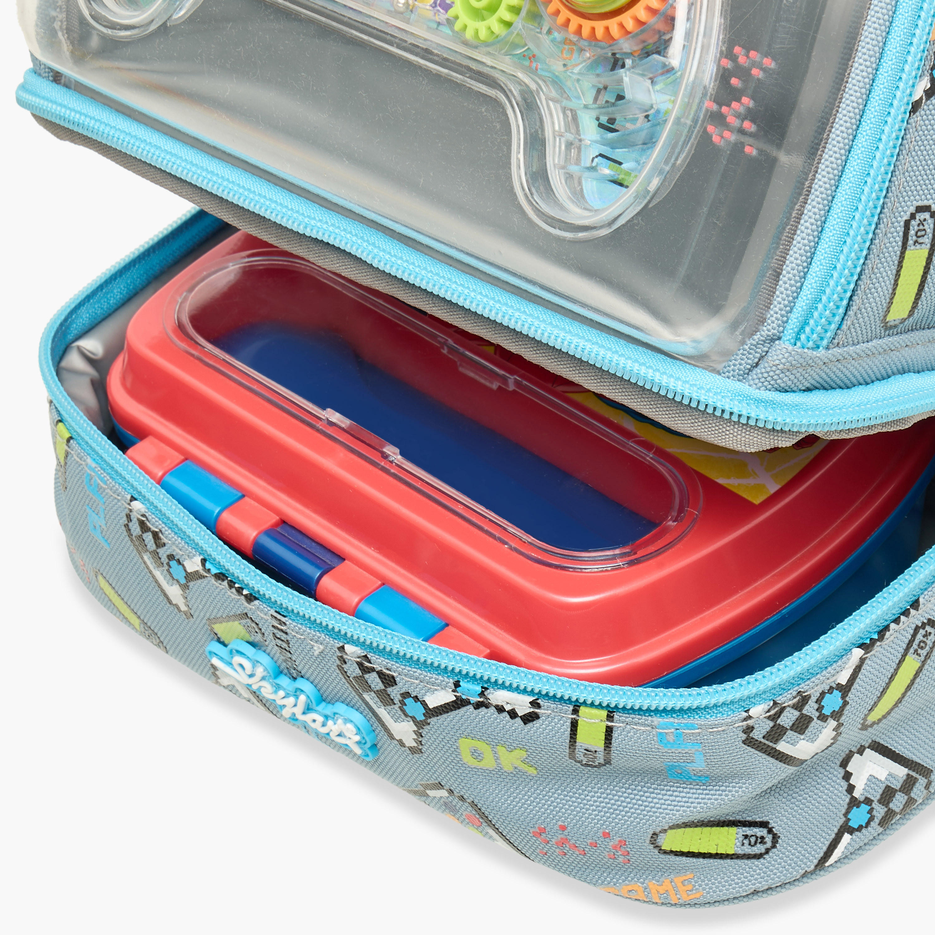 Skylar Gamer Print Lunch Bag with Zip Closure-school-lunchessentials-lunchbags-image-8