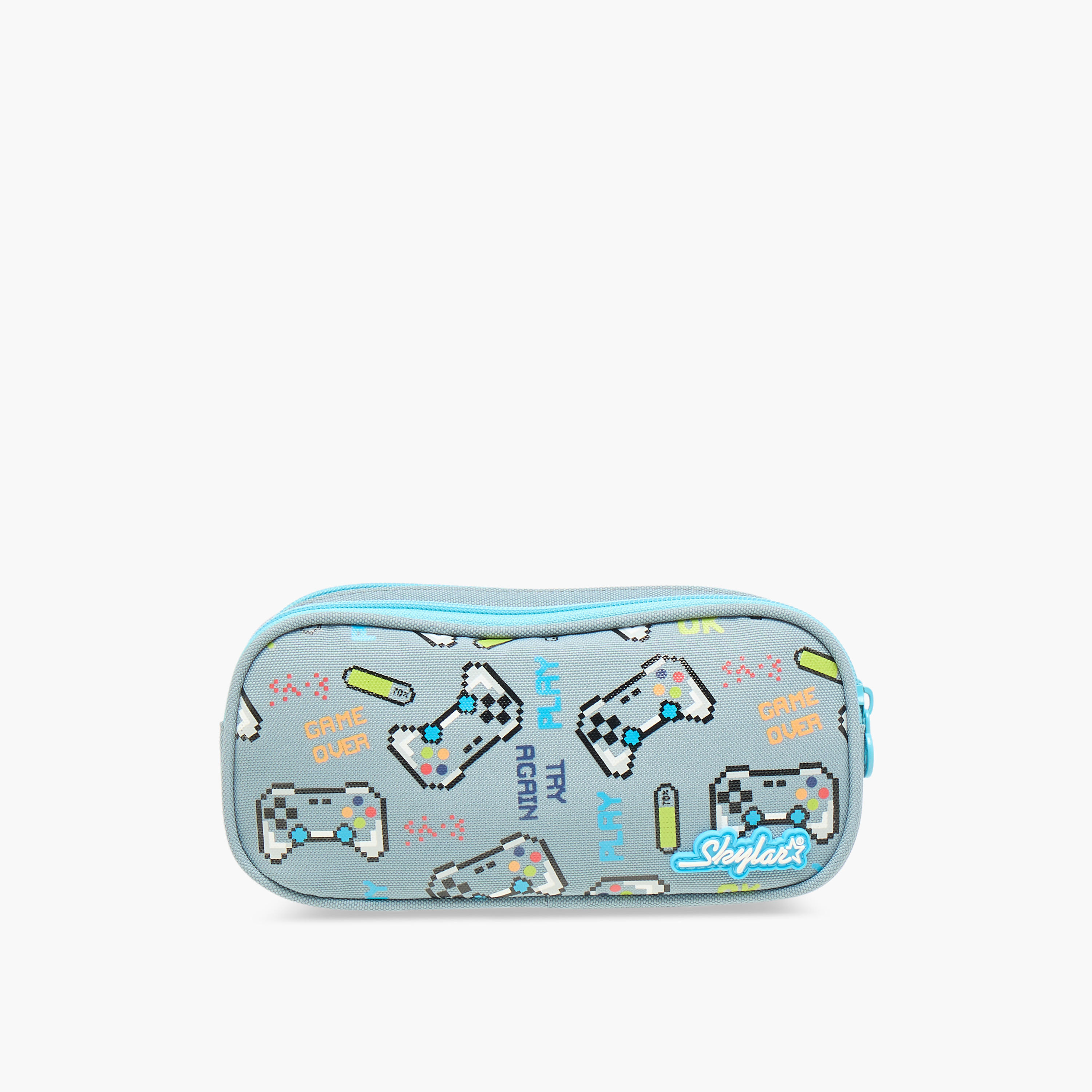 Skylar Gaming Print Pencil Pouch with Zip Closure-school-stationery-pencilcases-image-1