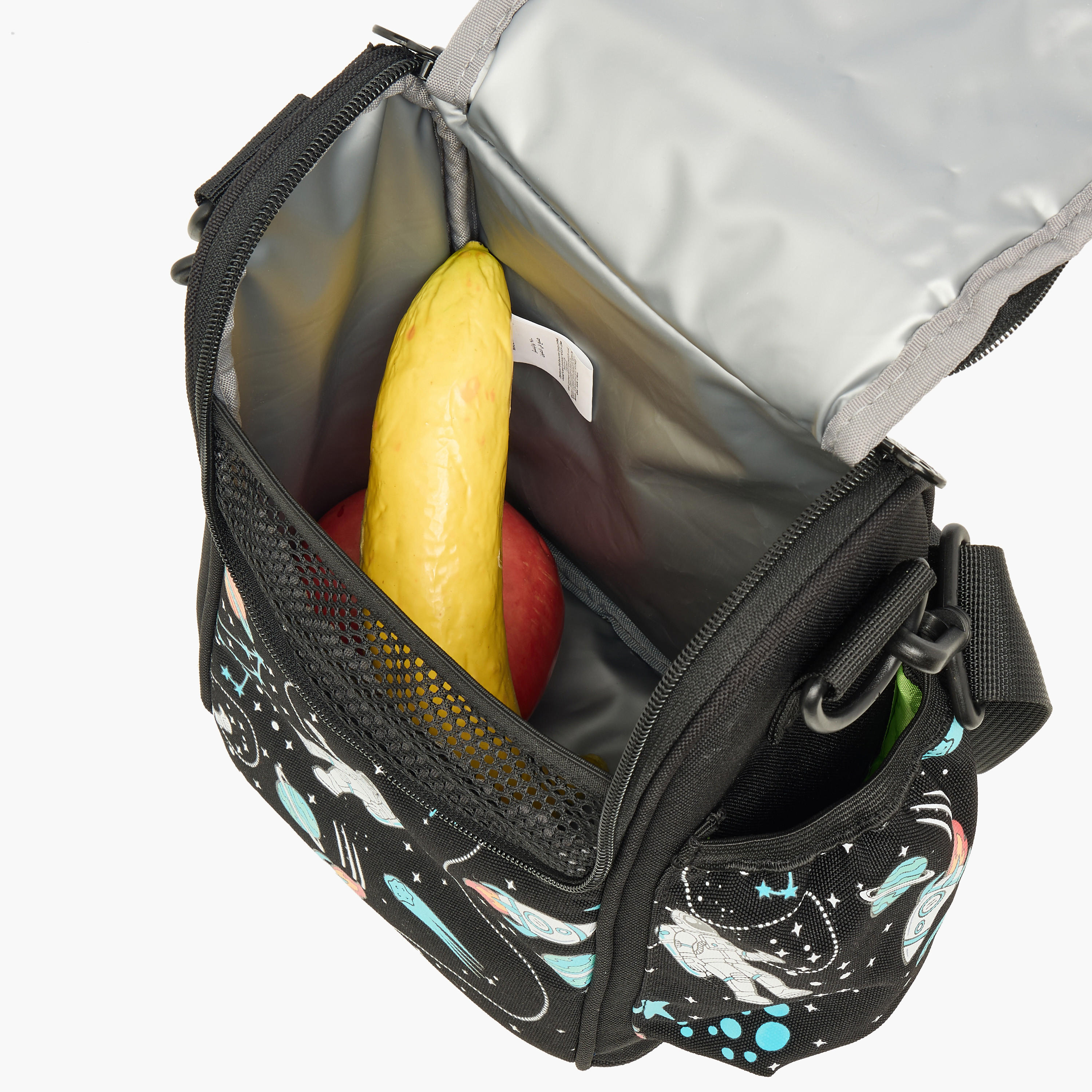 Skylar Astronaut Print Insulated Lunch Bag with Zip Closure-school-lunchessentials-lunchbags-image-7