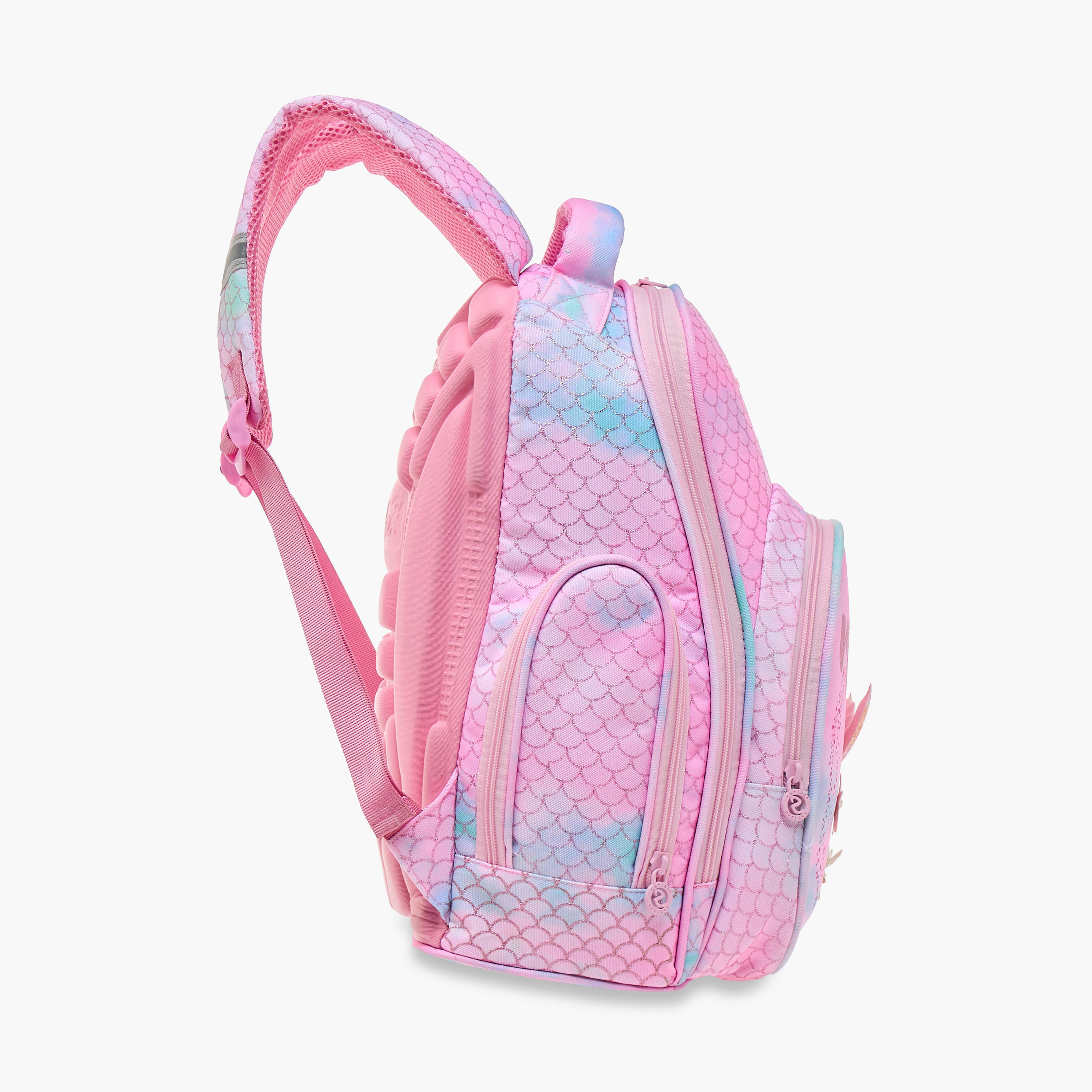 Skylar Mermaid Print Backpack with Adjustable Shoulder Straps and Zip Closure-school-bagsandbackpacks-backpacks-image-3