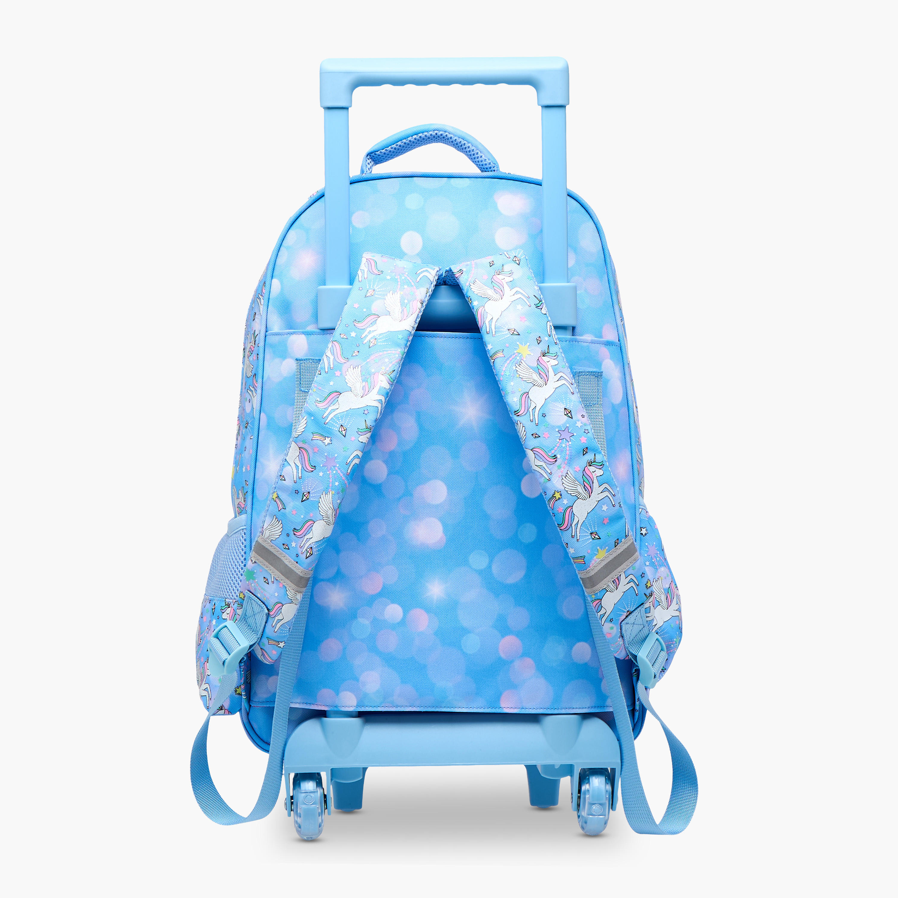 شنطة ترولي للبنات 5-8 سنوات بأحزمة كتف مبطّنة وتصميم يونيكورن من سكايلر-school-bagsandbackpacks-trolleybags-image-5