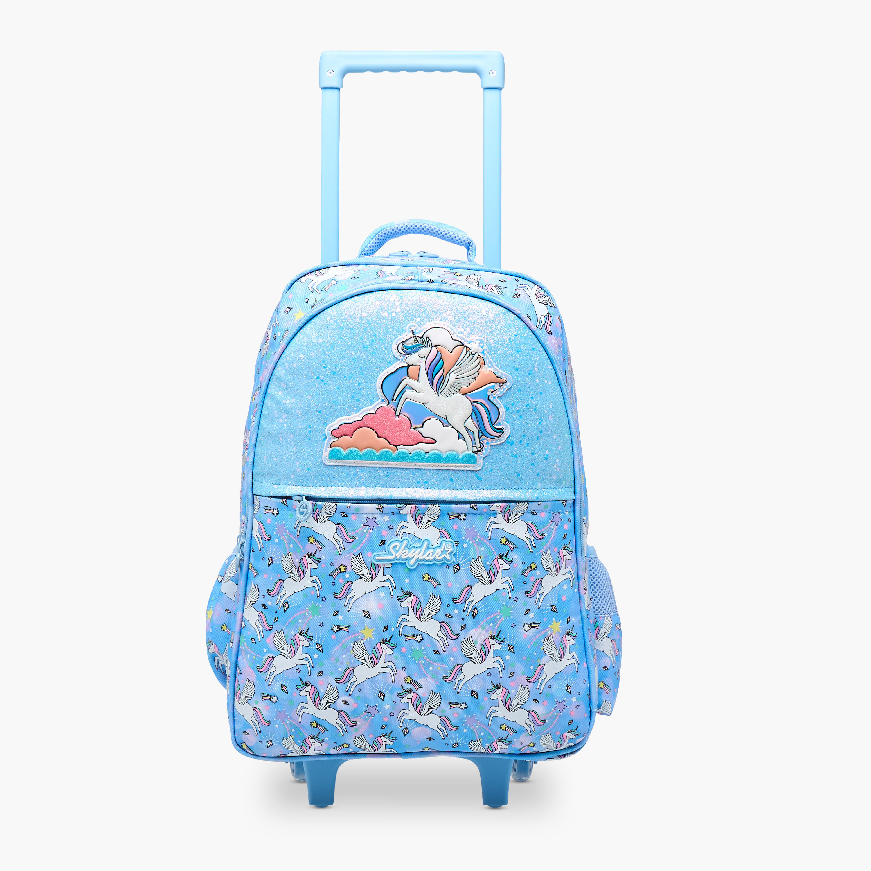 شنطة ترولي للبنات 5-8 سنوات بأحزمة كتف مبطّنة وتصميم يونيكورن من سكايلر-school-bagsandbackpacks-trolleybags-image-9