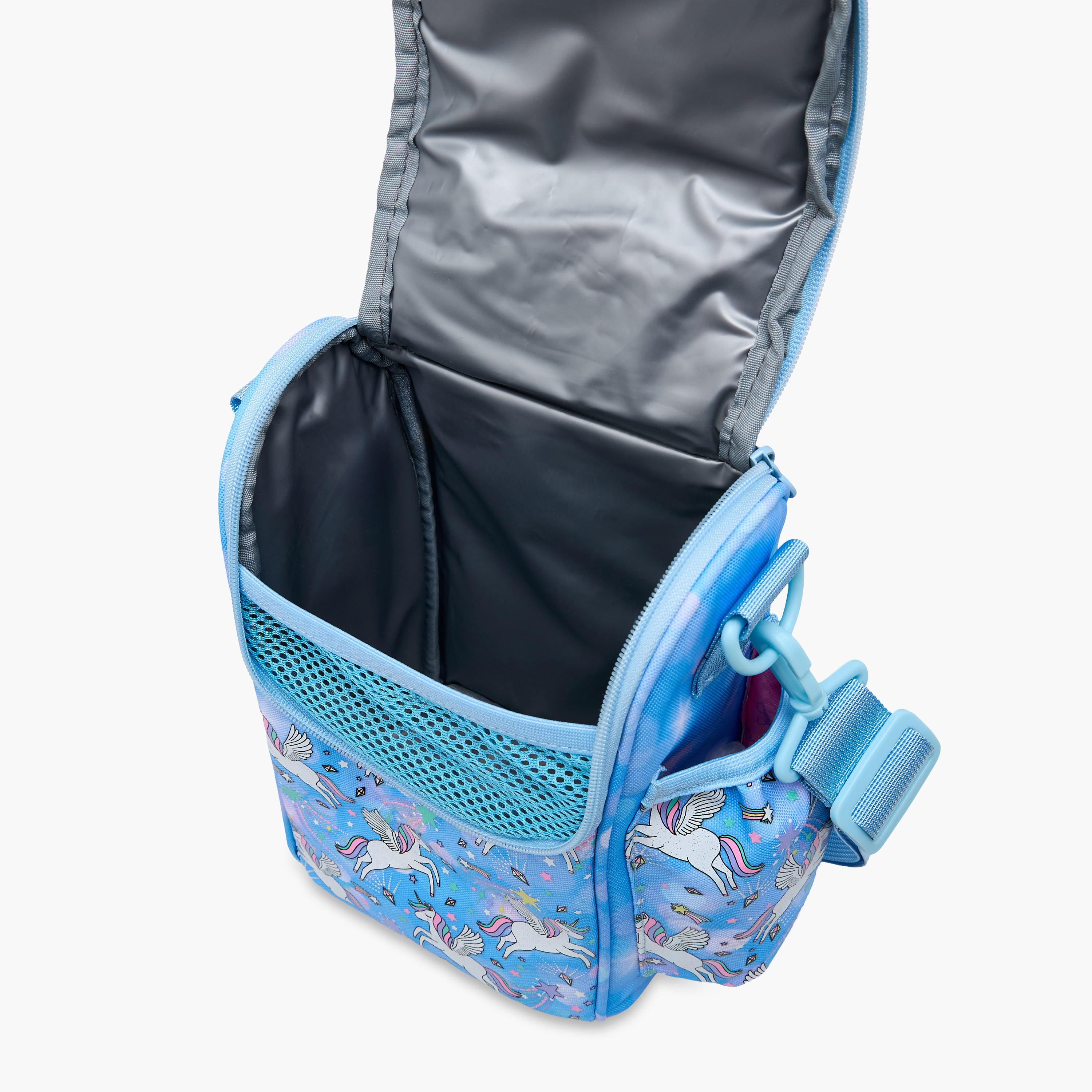 Skylar Unicorn Print Lunch Bag with Zip Closure-school-lunchessentials-lunchbags-image-7