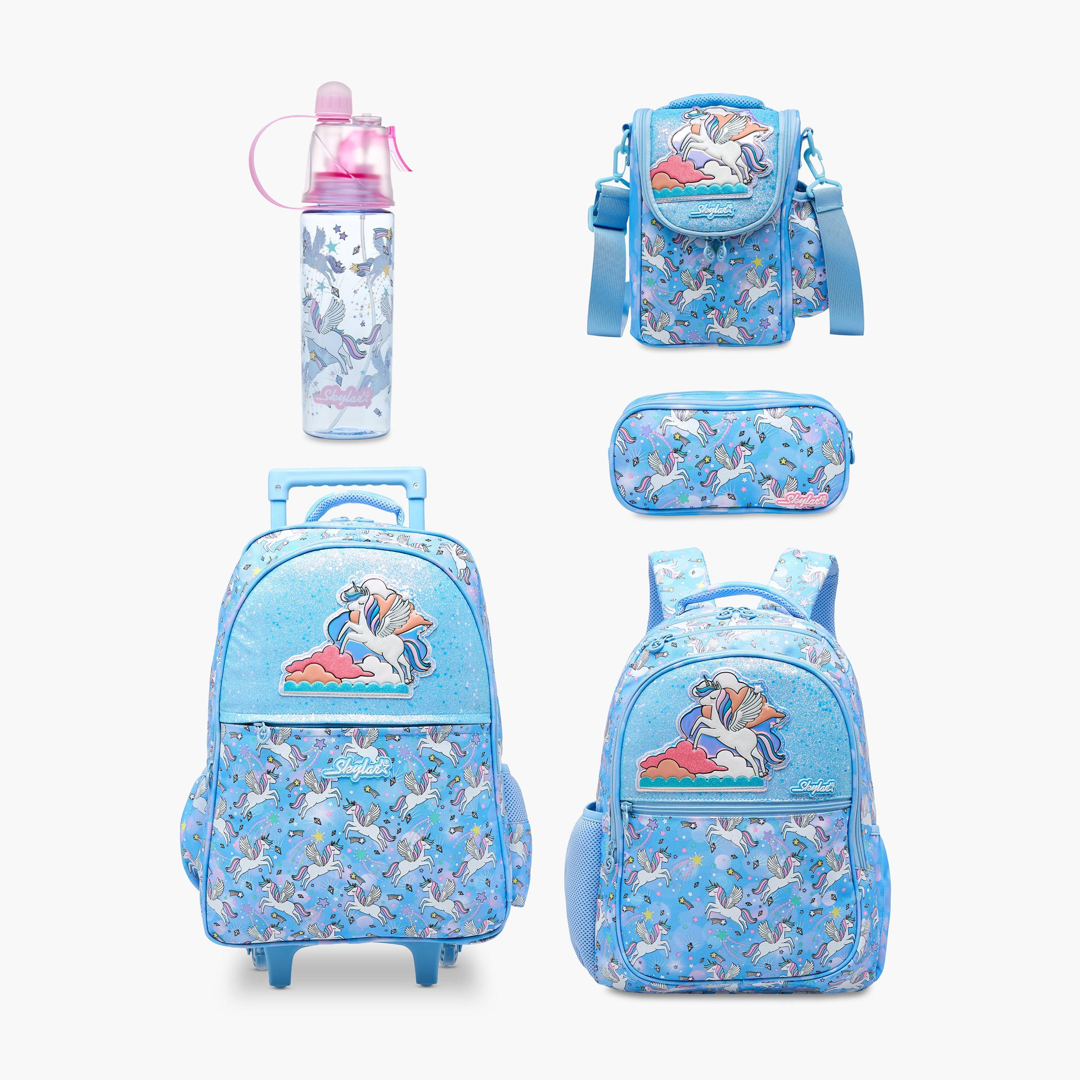 Skylar Unicorn Print Lunch Bag with Zip Closure-school-lunchessentials-lunchbags-image-9