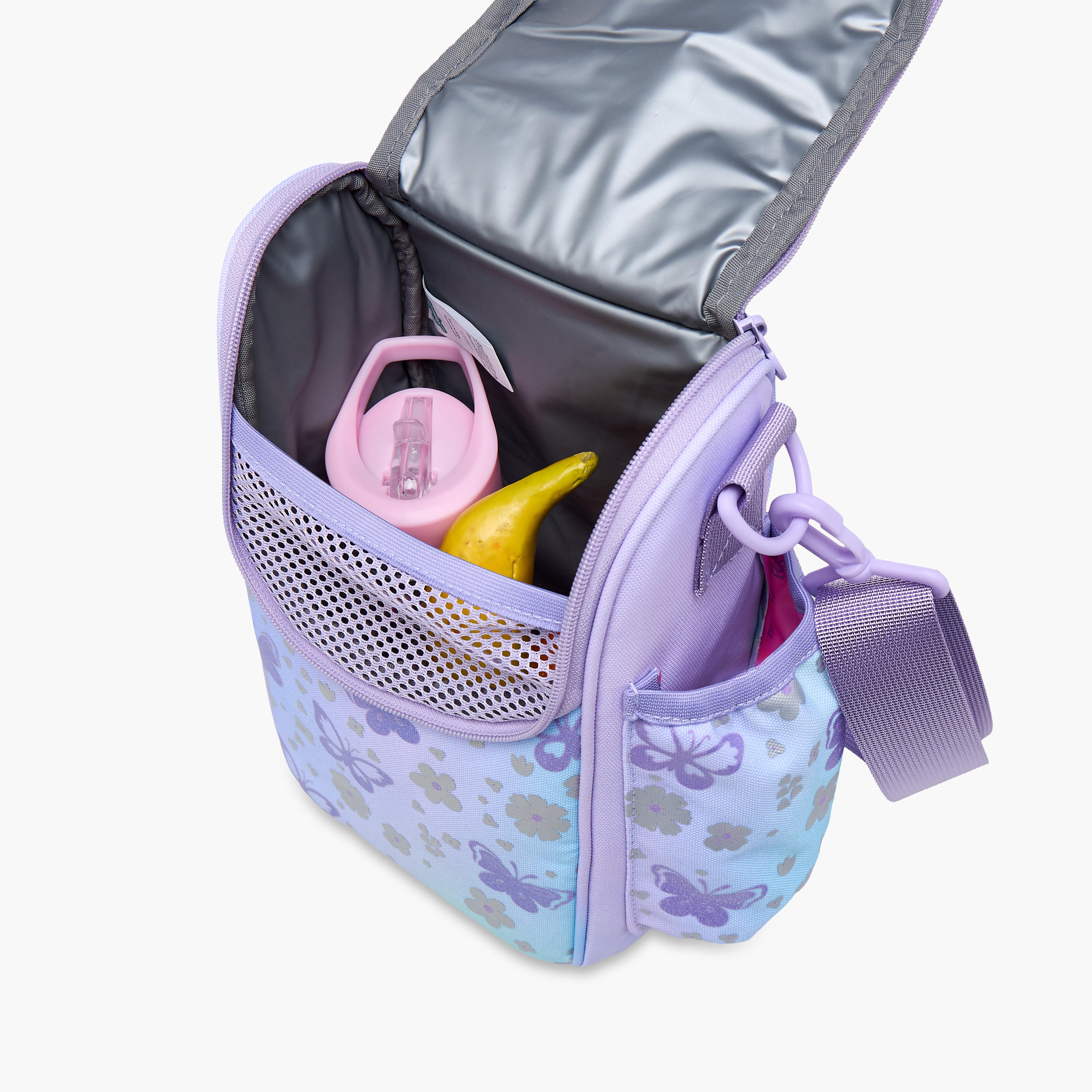 Skylar Butterfly Print Lunch Bag with Zip Closure-school-lunchessentials-lunchbags-image-9