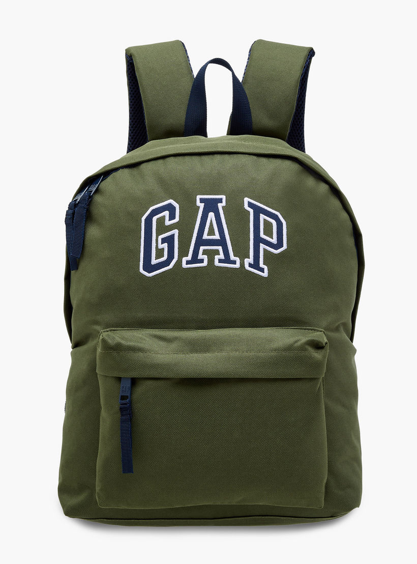 GAP 17-inch Logo Print Backpack with Adjustable Straps and Zip Closure - 43x29x11 cms-school-bagsandbackpacks-backpacks-image-1