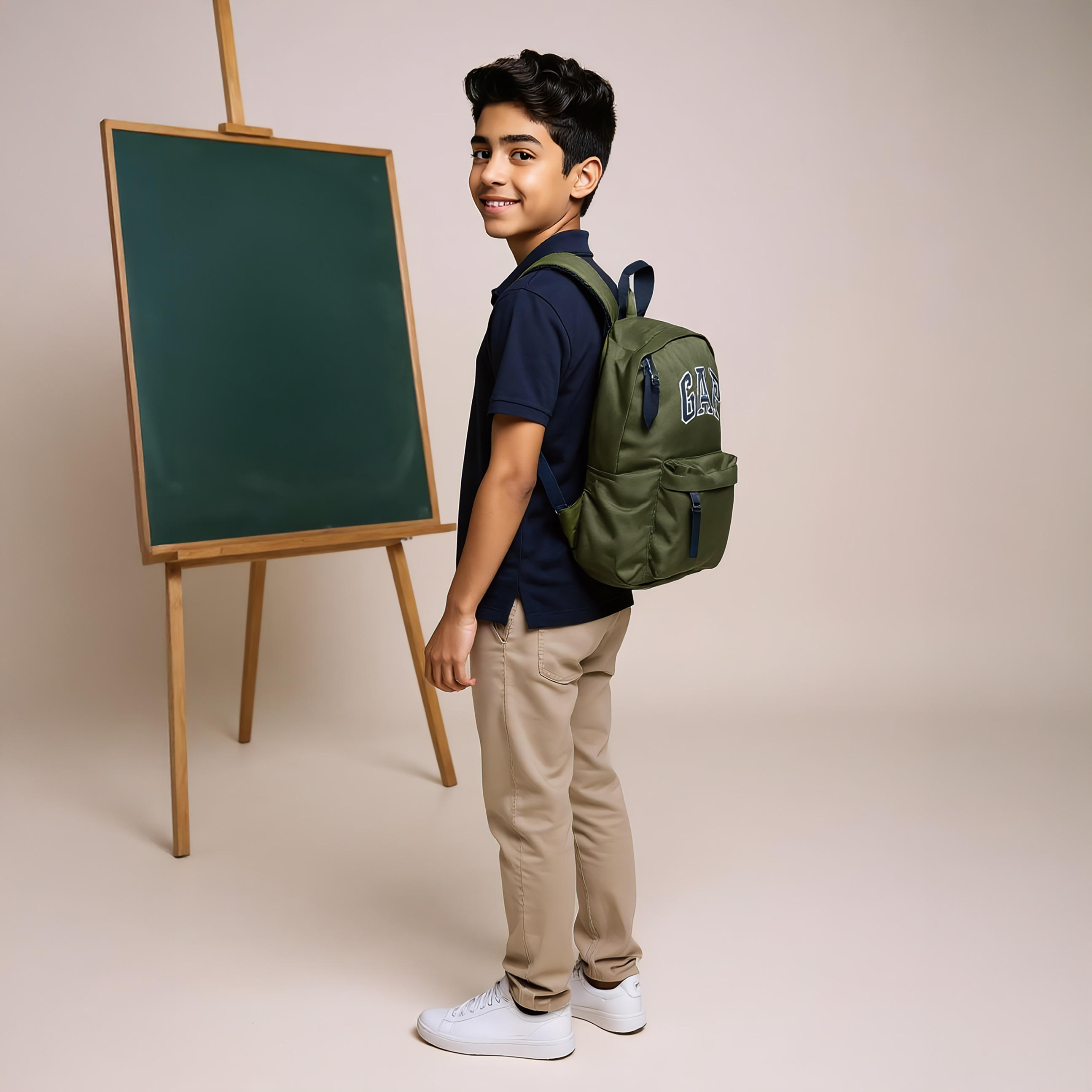 GAP 17-inch Logo Print Backpack with Adjustable Straps and Zip Closure - 43x29x11 cms-school-bagsandbackpacks-backpacks-image-3