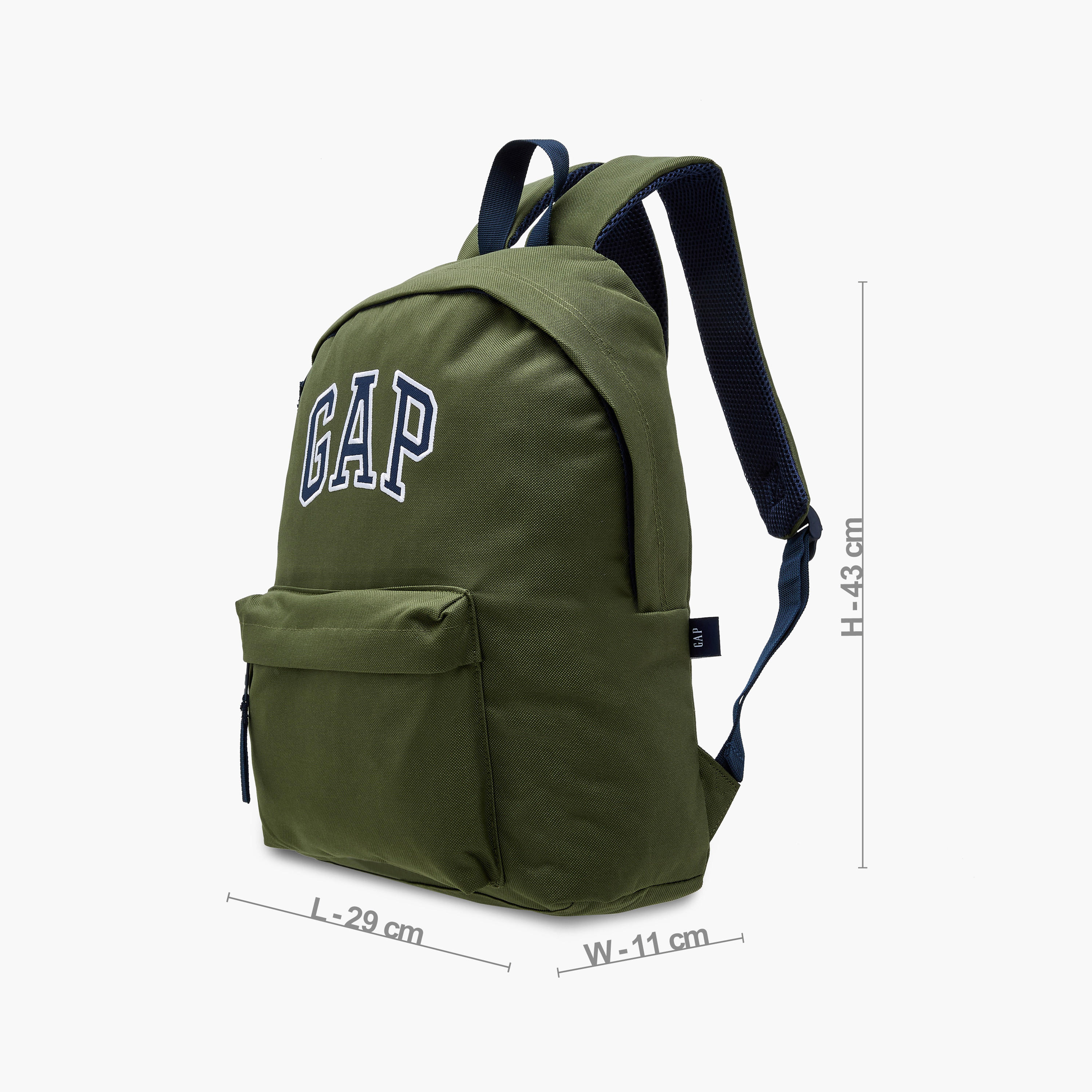 GAP 17-inch Logo Print Backpack with Adjustable Straps and Zip Closure - 43x29x11 cms-school-bagsandbackpacks-backpacks-image-4