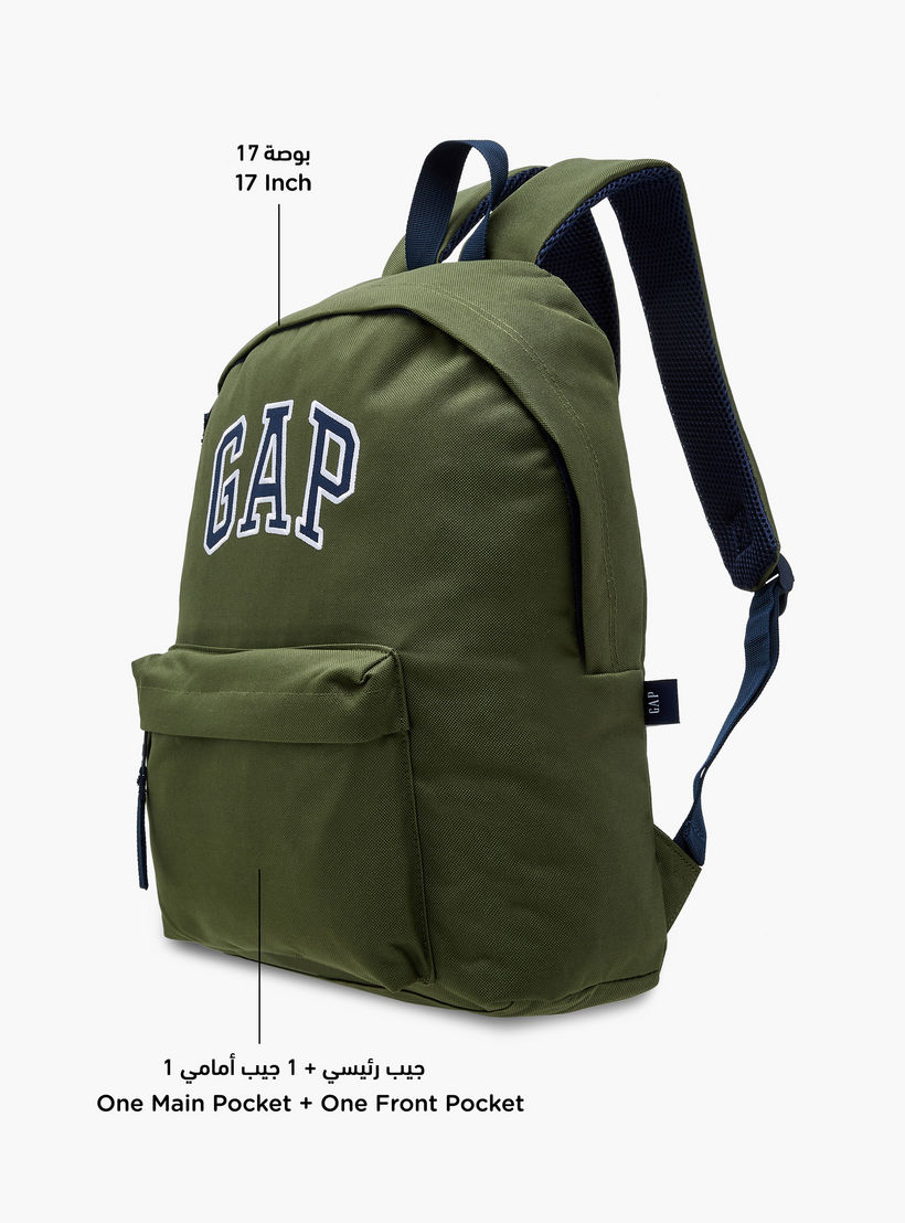 GAP 17-inch Logo Print Backpack with Adjustable Straps and Zip Closure - 43x29x11 cms-school-bagsandbackpacks-backpacks-image-8